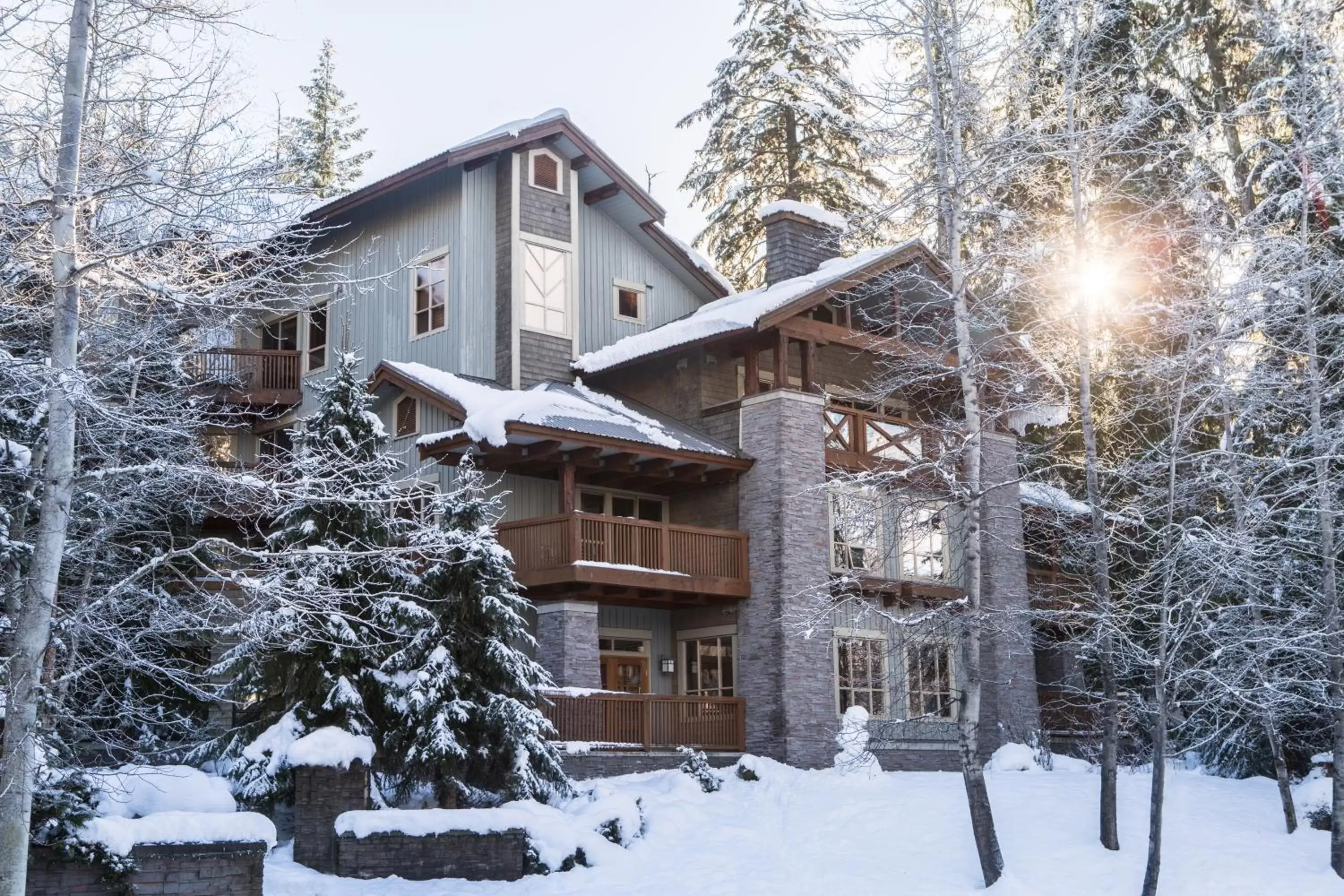 Property building, Winter in Horstman House by Whistler Premier