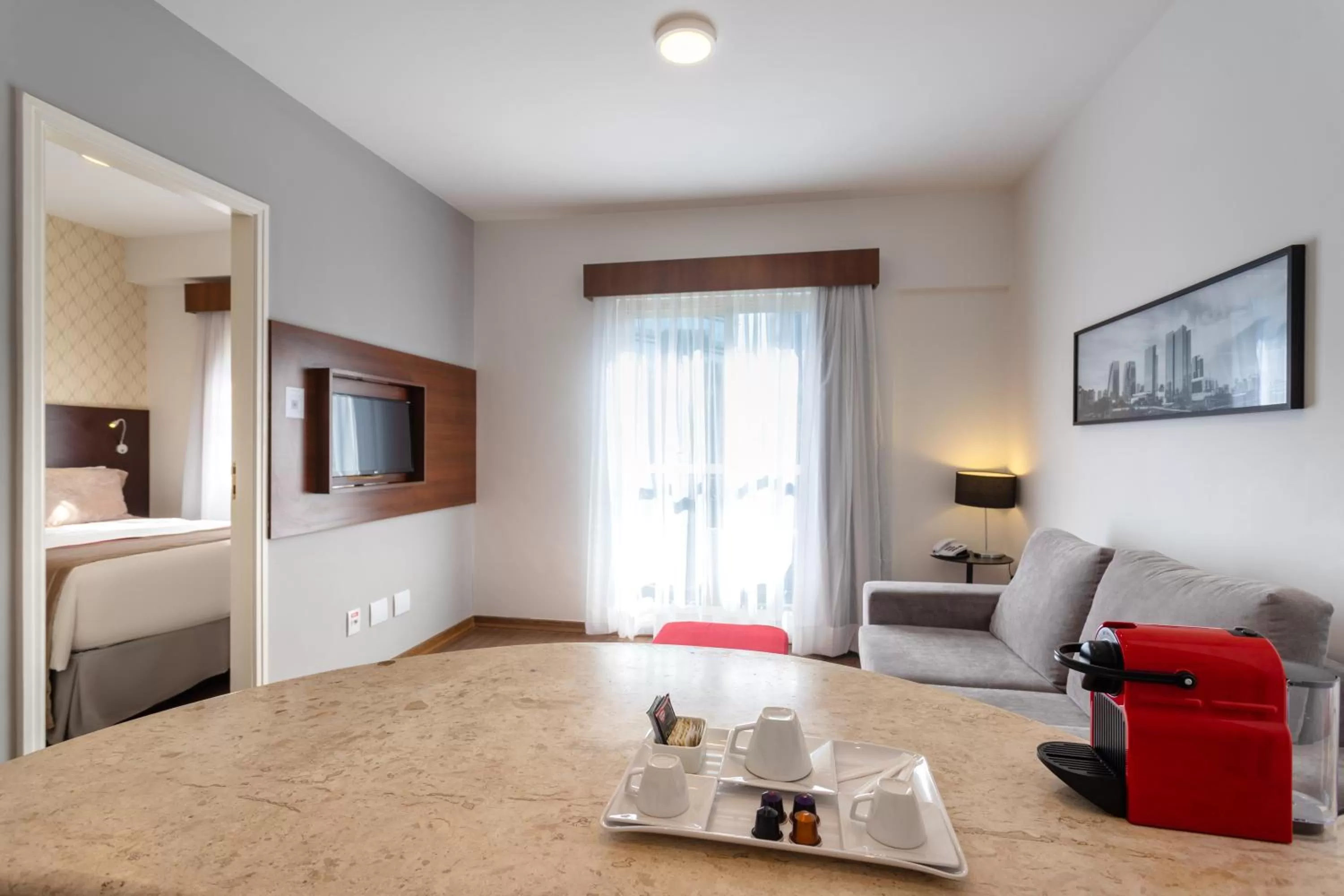 TV and multimedia, Bed in Mercure Sao Paulo JK