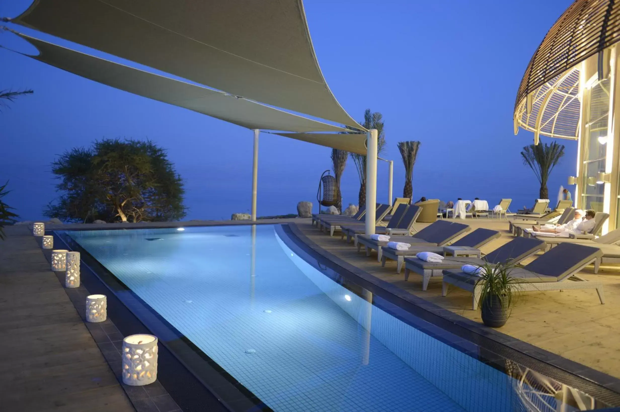 Swimming Pool in Ein Gedi Kibbutz Hotel