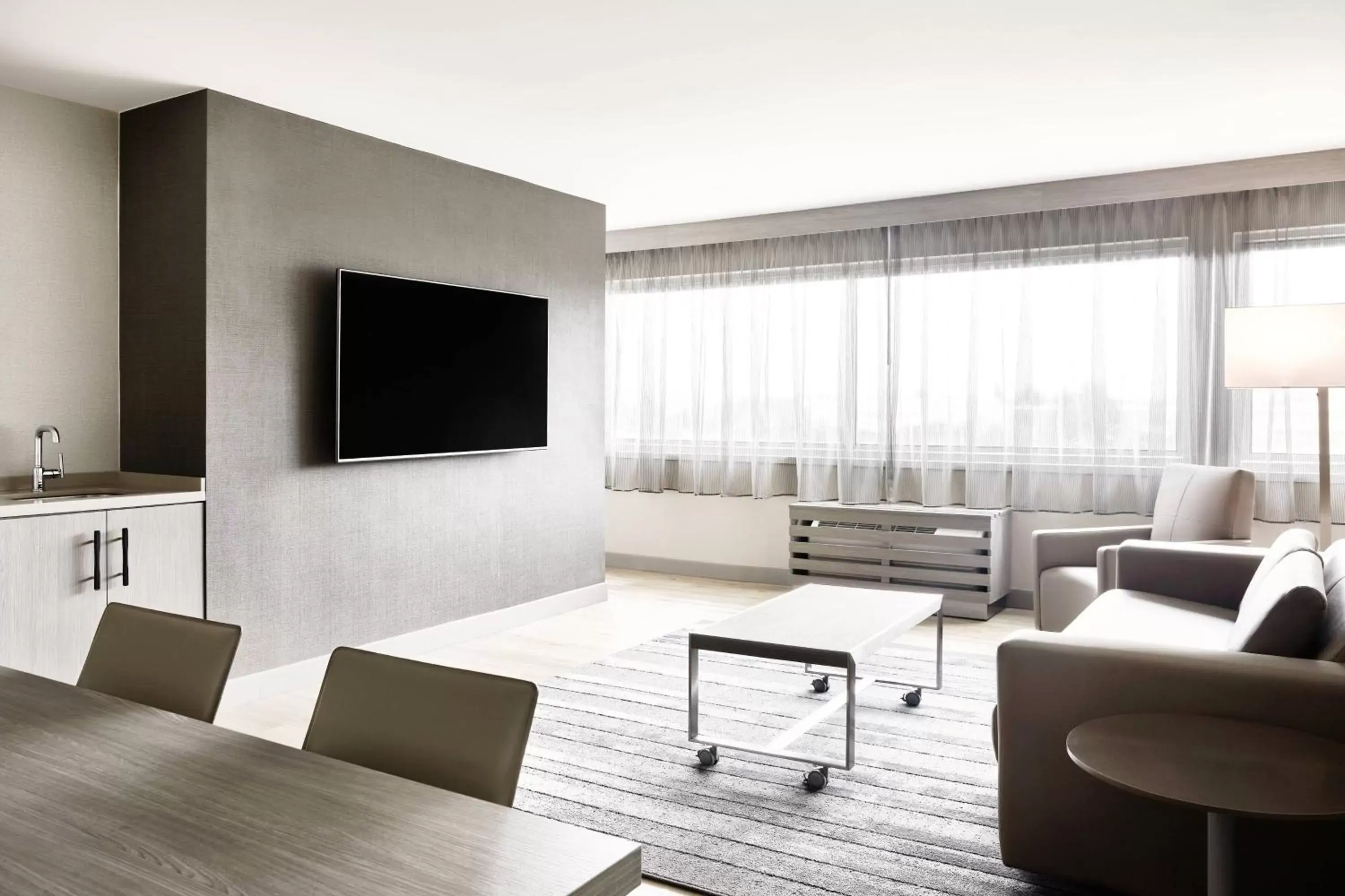 Living room, TV/Entertainment Center in AC Hotel by Marriott Pleasanton