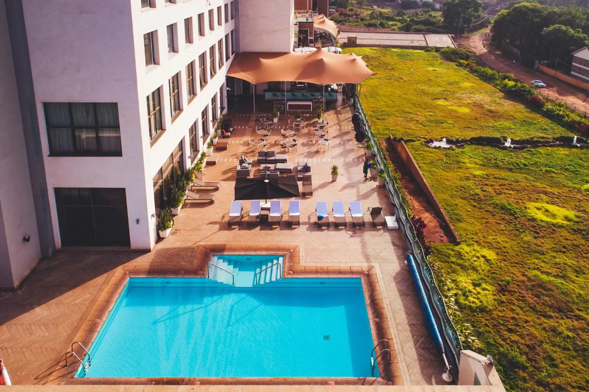 Pool View in Radisson Blu Hotel, Nairobi Upper Hill