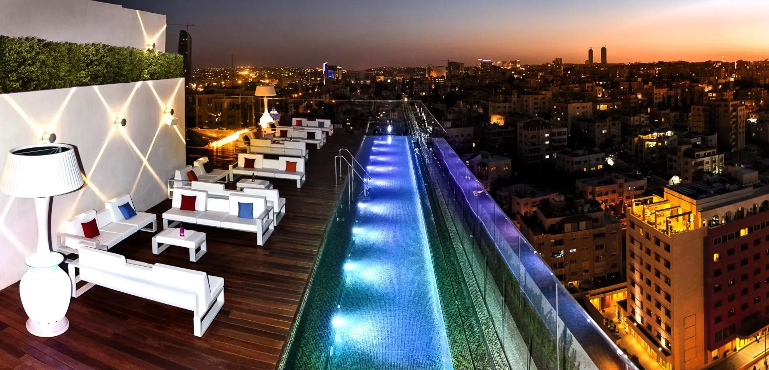 Night, Pool View in Regency Palace Amman