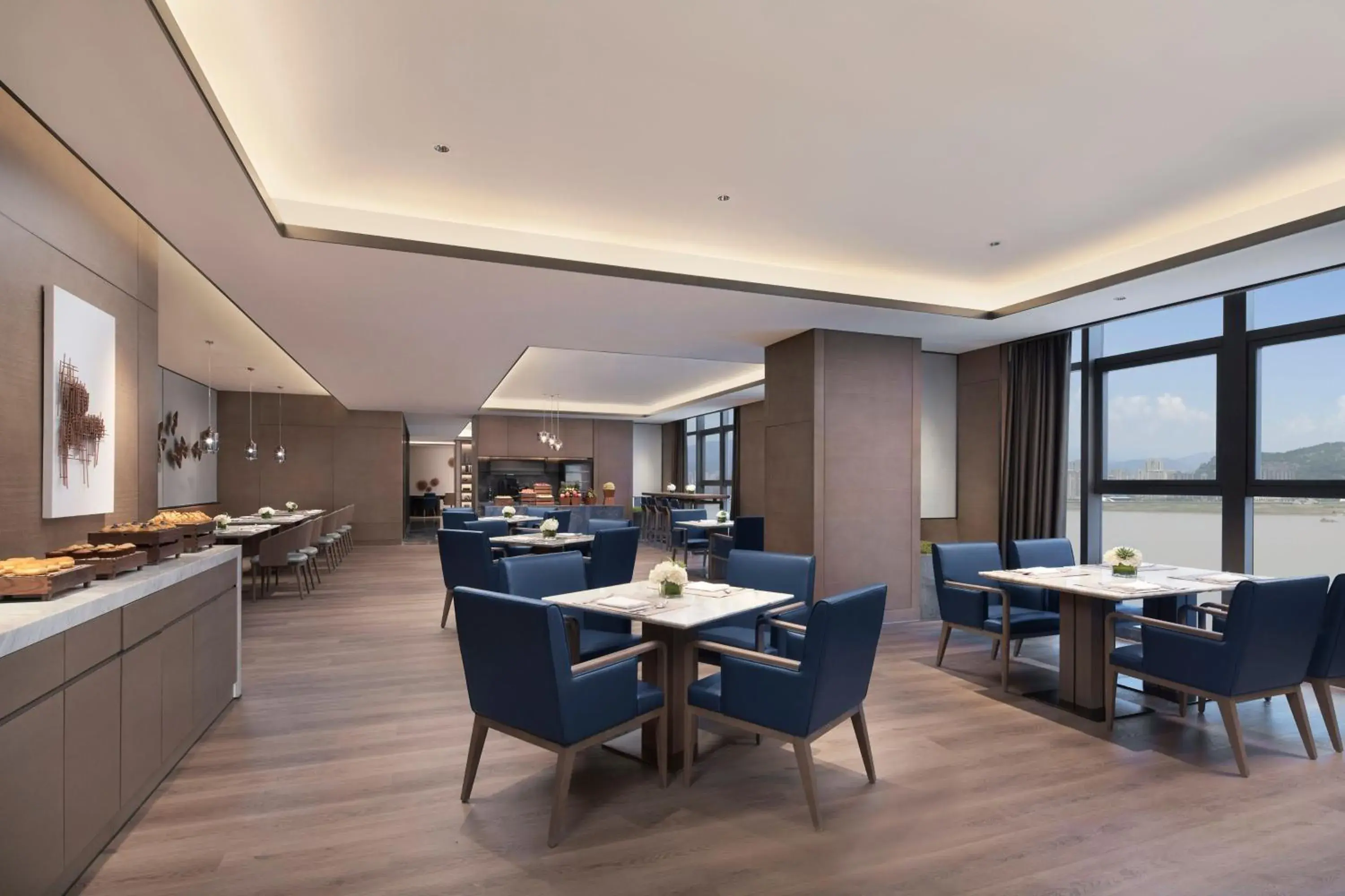 Lounge or bar, Restaurant/Places to Eat in Wenzhou Marriott Hotel