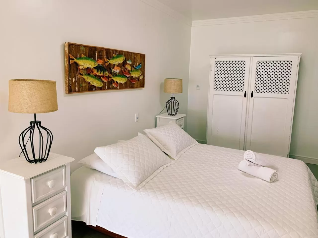 Bed in Hotel Pousada 7 Mares