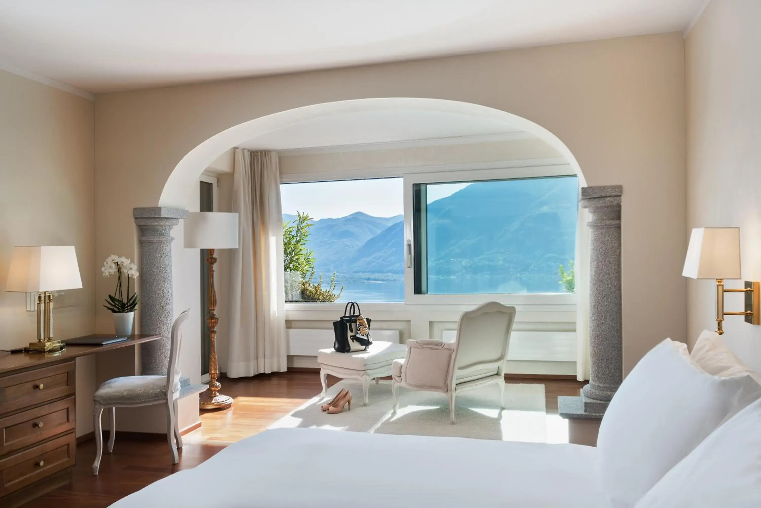 Bedroom in Villa Orselina - Small Luxury Hotel