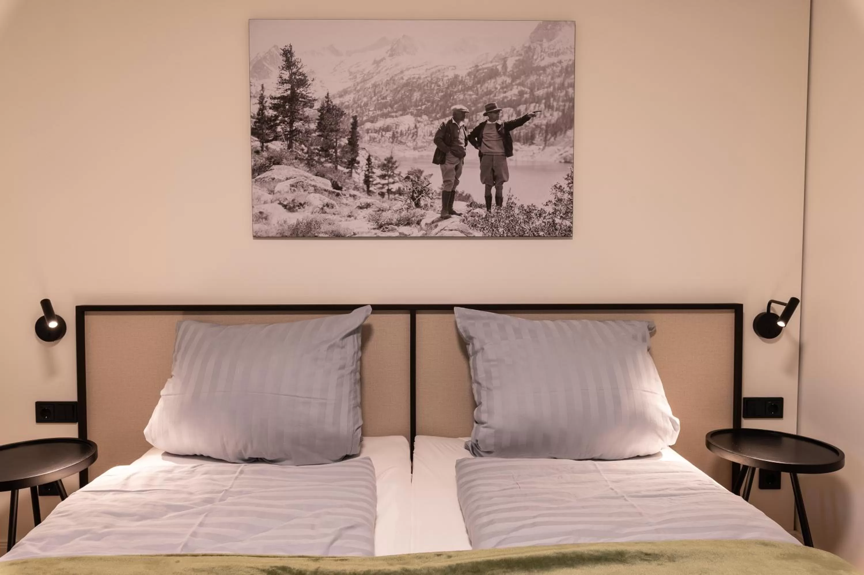 Bed in LANDHOTEL ALTE ZOLLSTATION- Historical Building