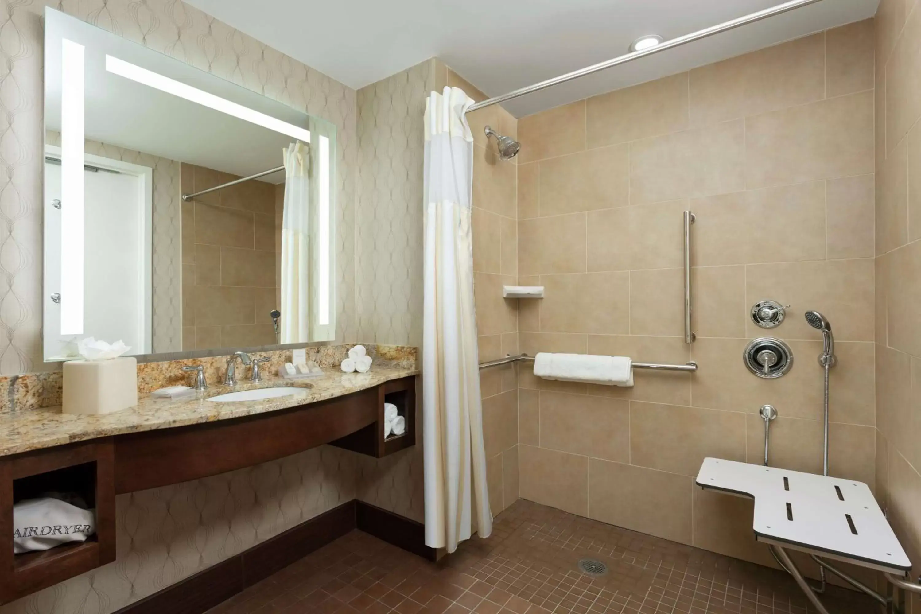 Shower, Bathroom in Hilton Garden Inn Washington DC/Georgetown Area