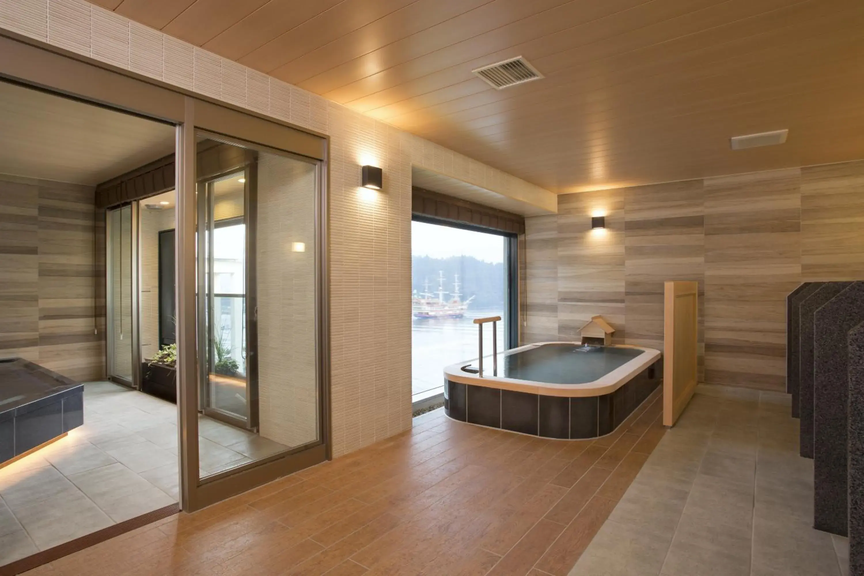 Hot Spring Bath in Hakone Hotel