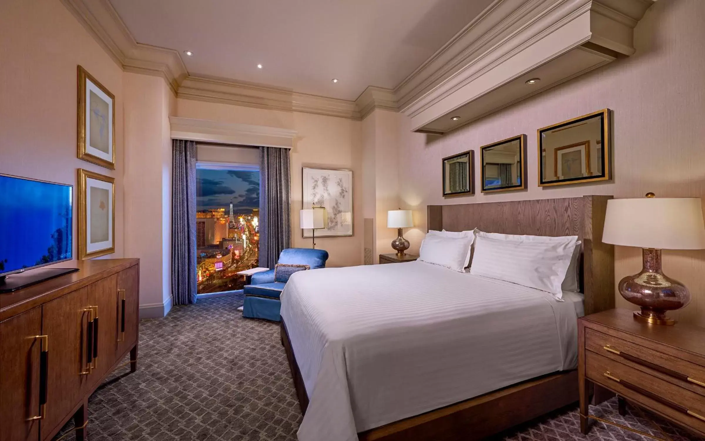 Bedroom, Bed in Treasure Island - TI Las Vegas Hotel & Casino, a Radisson Hotel