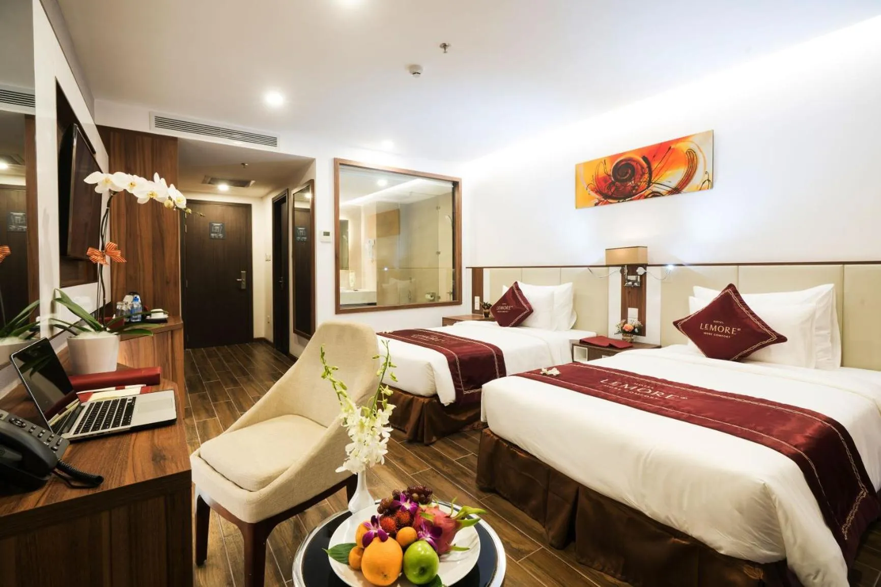 Photo of the whole room, Bed in LeMore Hotel Nha Trang