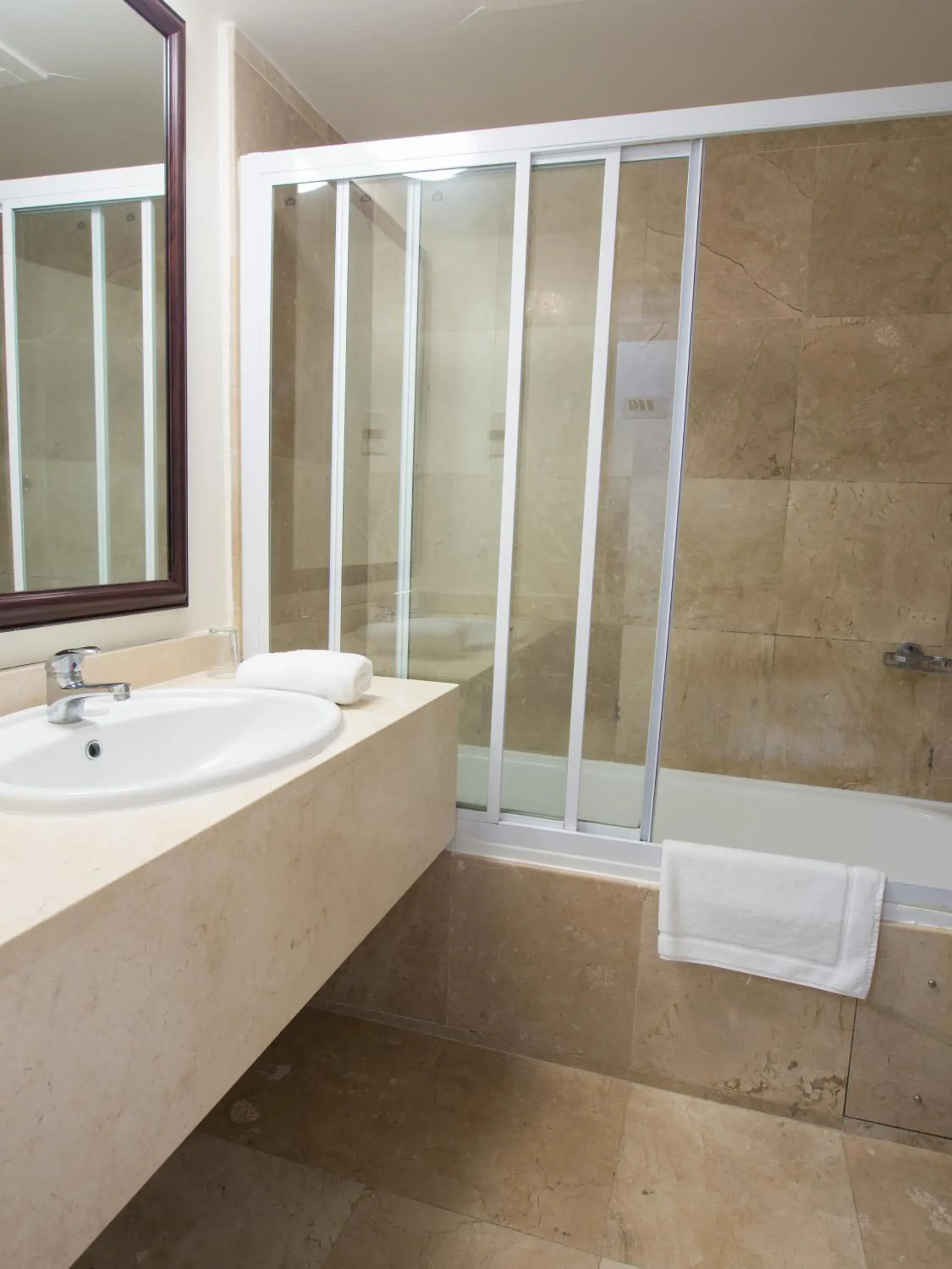 Shower, Bathroom in Albany Hotel