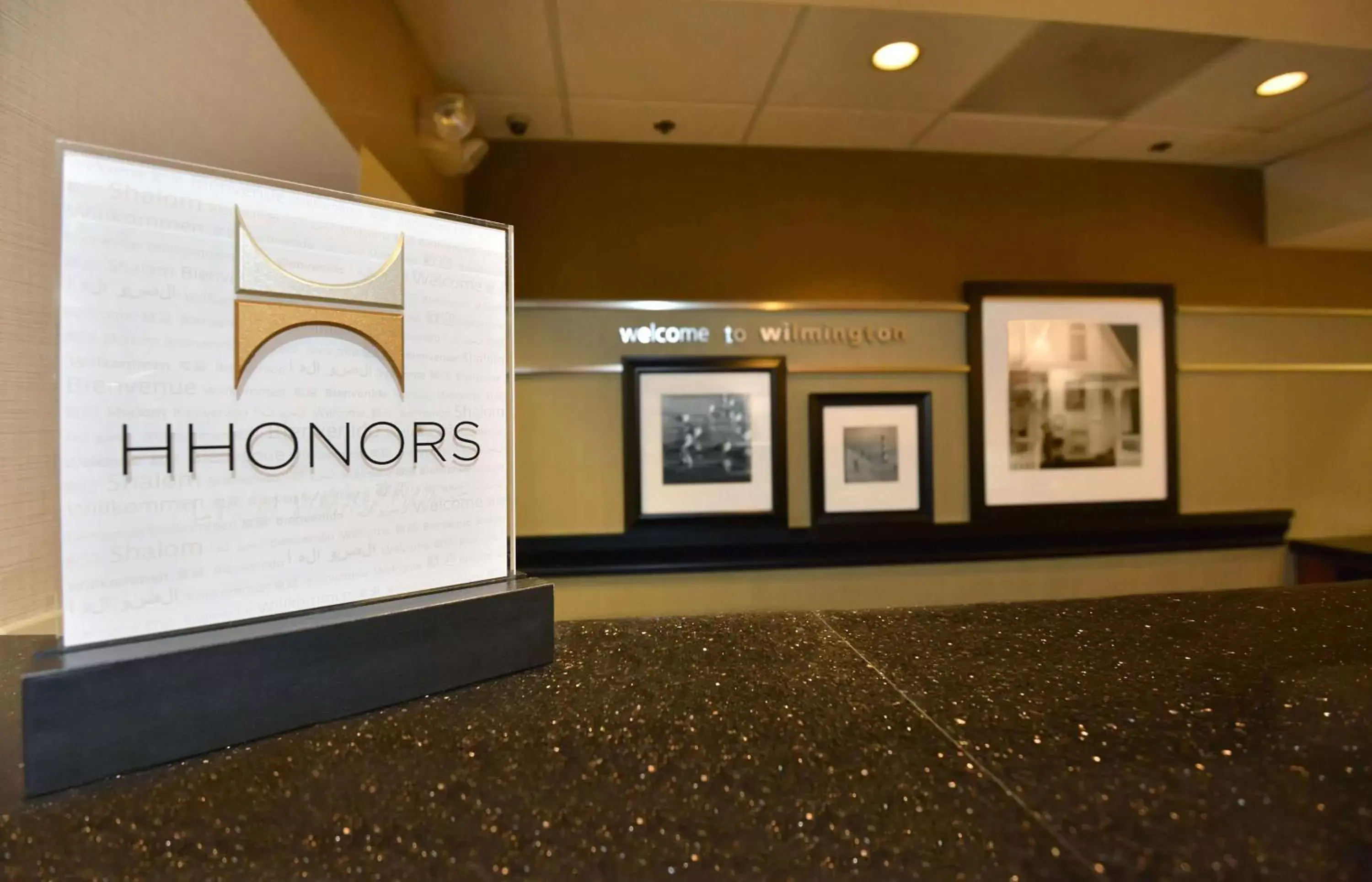 Lobby or reception, Property Logo/Sign in Hampton Inn Wilmington-Medical Park