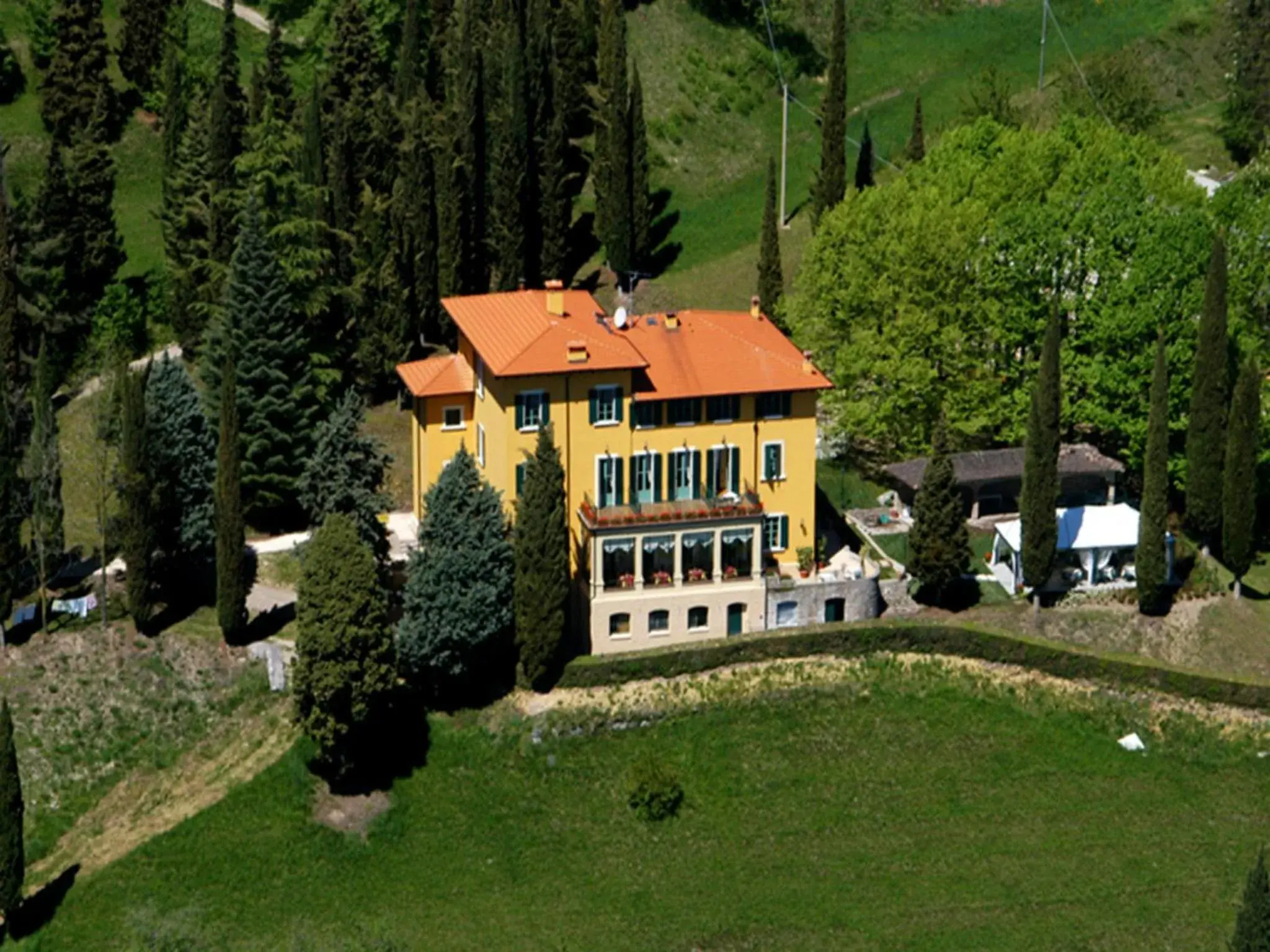 Property building, Bird's-eye View in Boutique Hotel Villa Sostaga