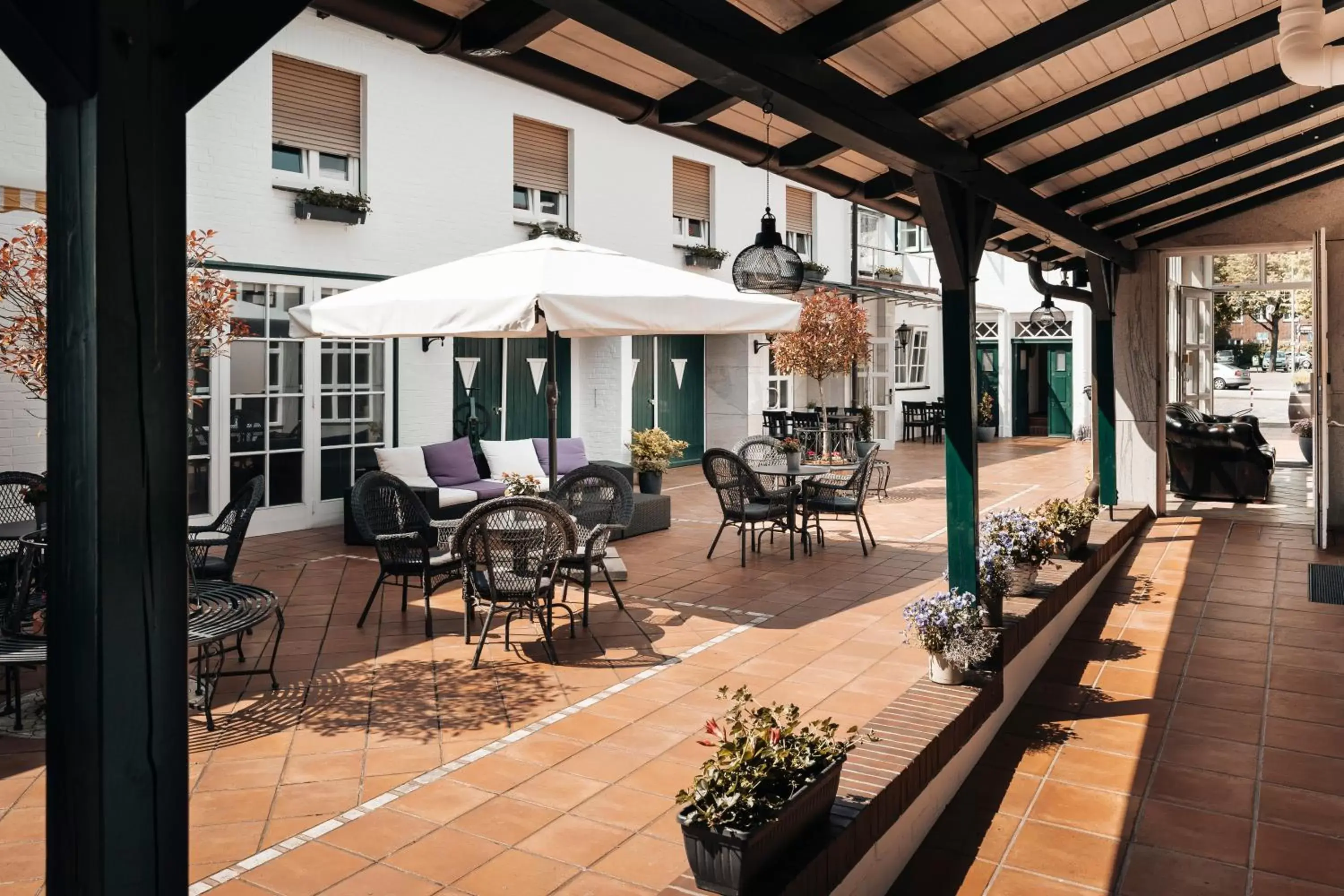 Inner courtyard view in Hotel Freihof am Roland