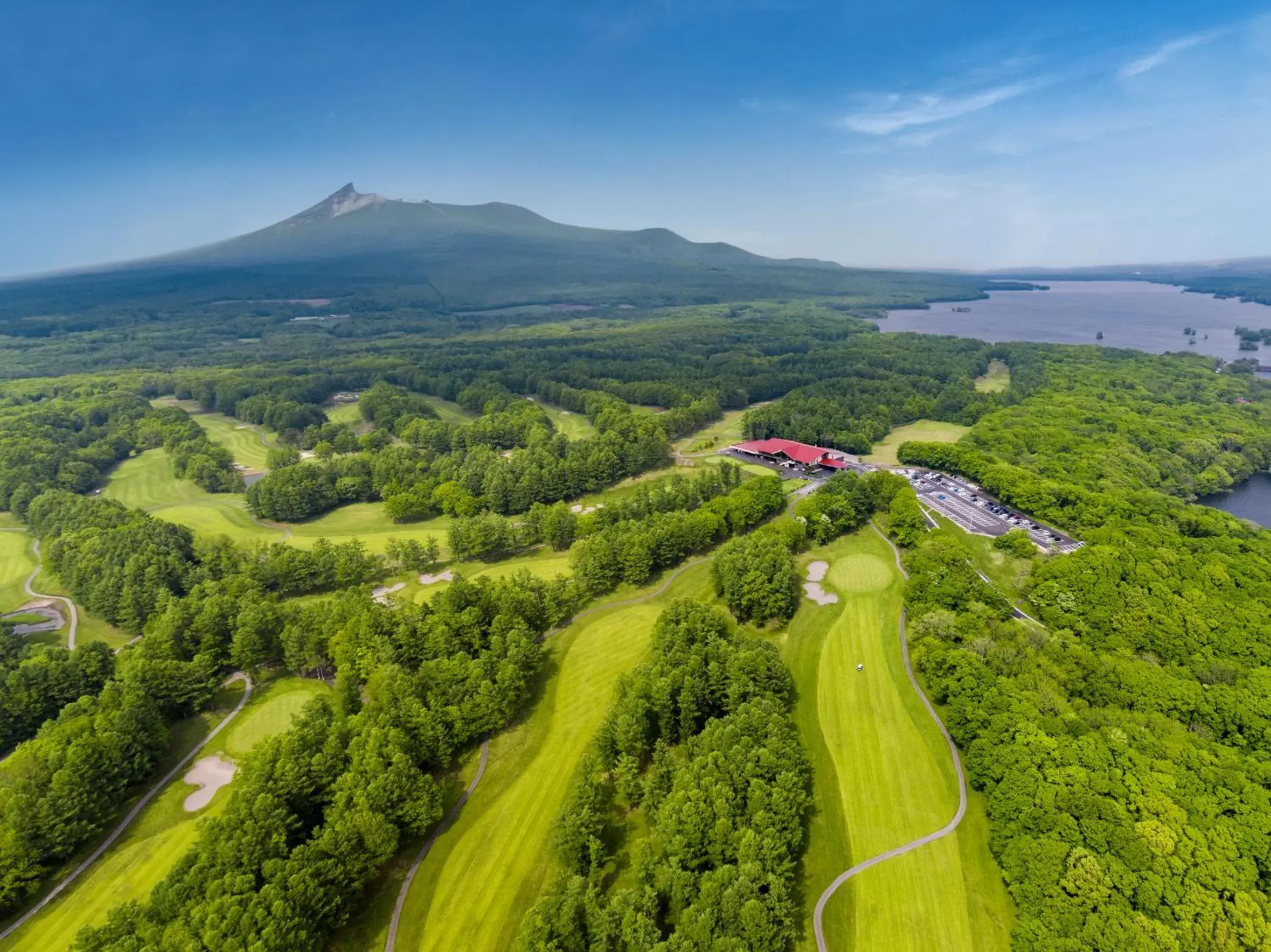 Golfcourse, Bird's-eye View in Hakodate Onuma Prince Hotel