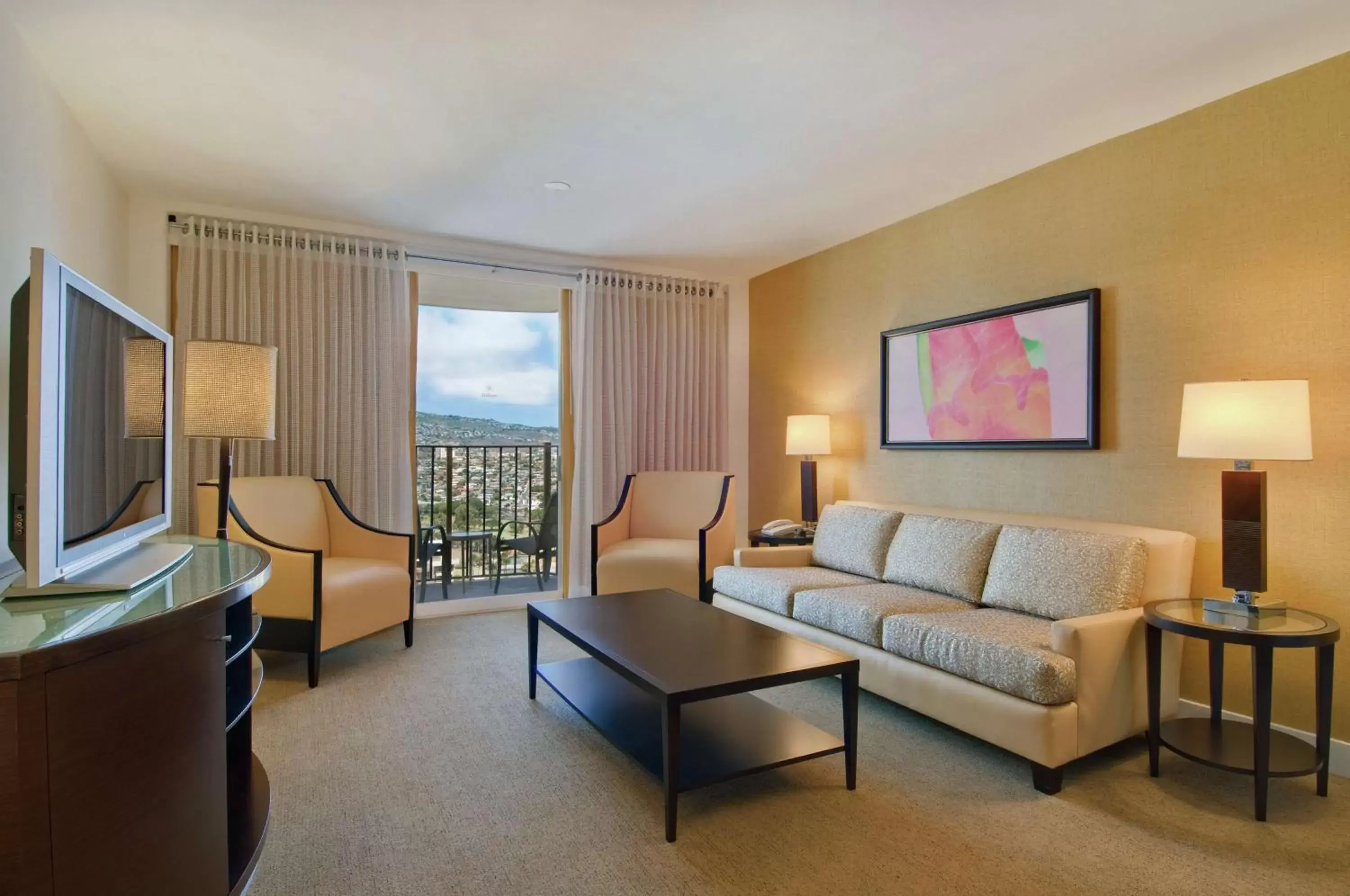 Living room, Seating Area in Hilton Waikiki Beach