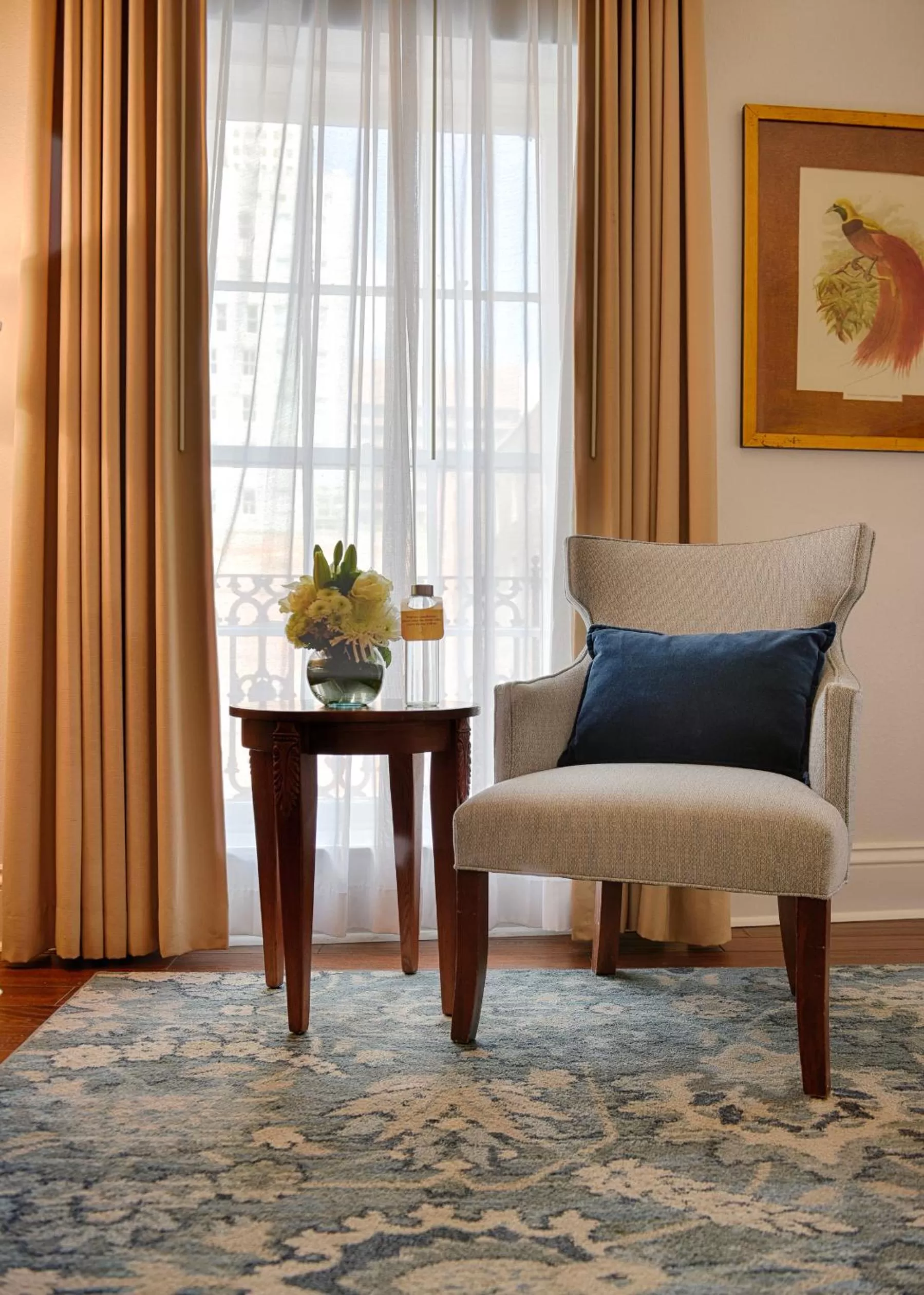 Seating area in voco St James Hotel by IHG