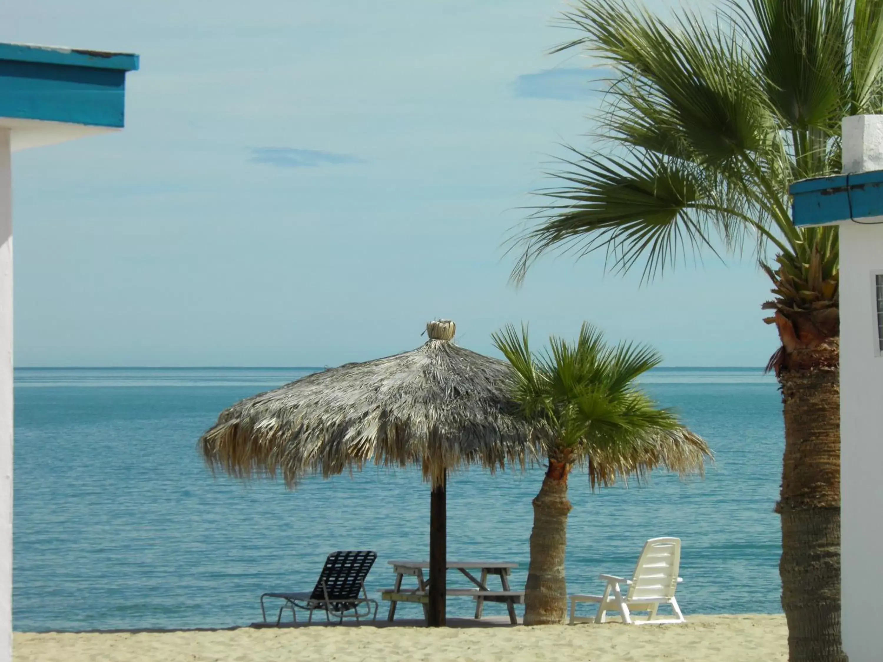 Patio, Beach in #52 Bungalow Seaside Hotel & Victors RV Park
