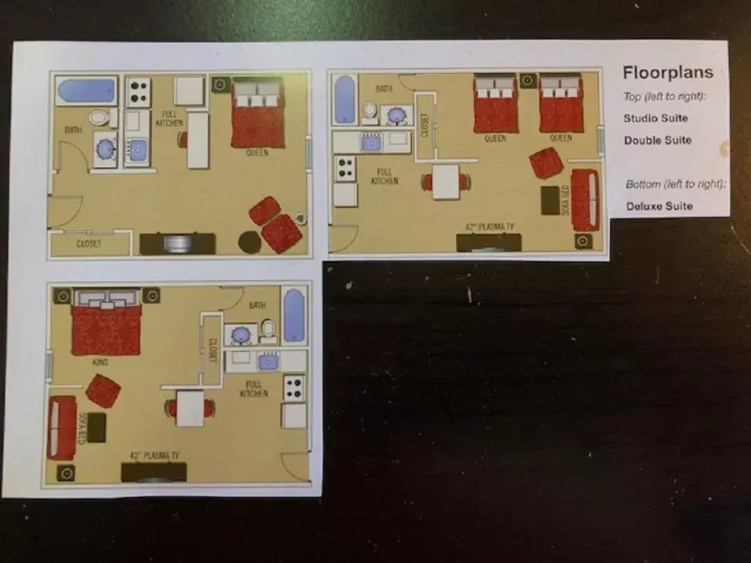 Floor Plan in Ashley Quarters Hotel