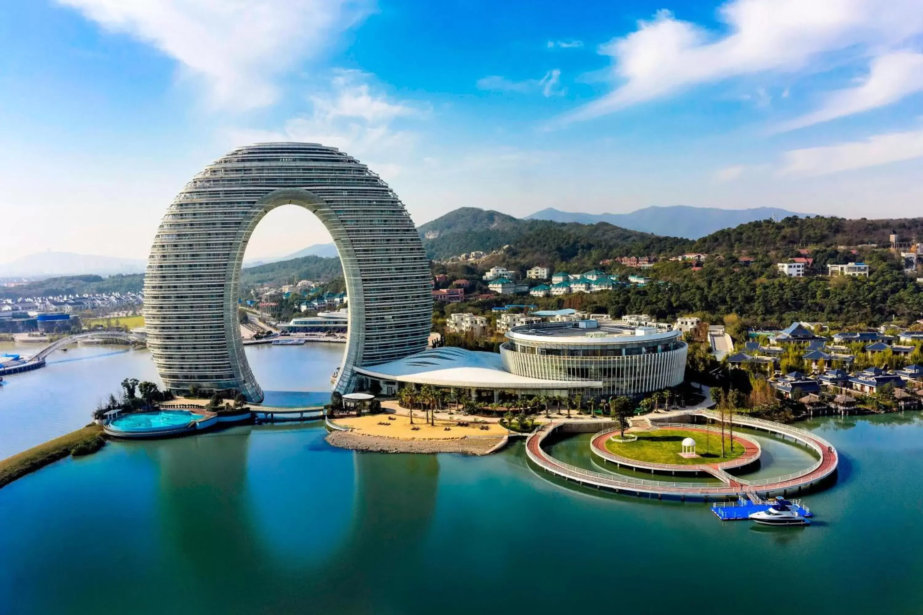 Property building, Bird's-eye View in Sheraton Huzhou Taihu Lake Hot Spring Resort & Spa