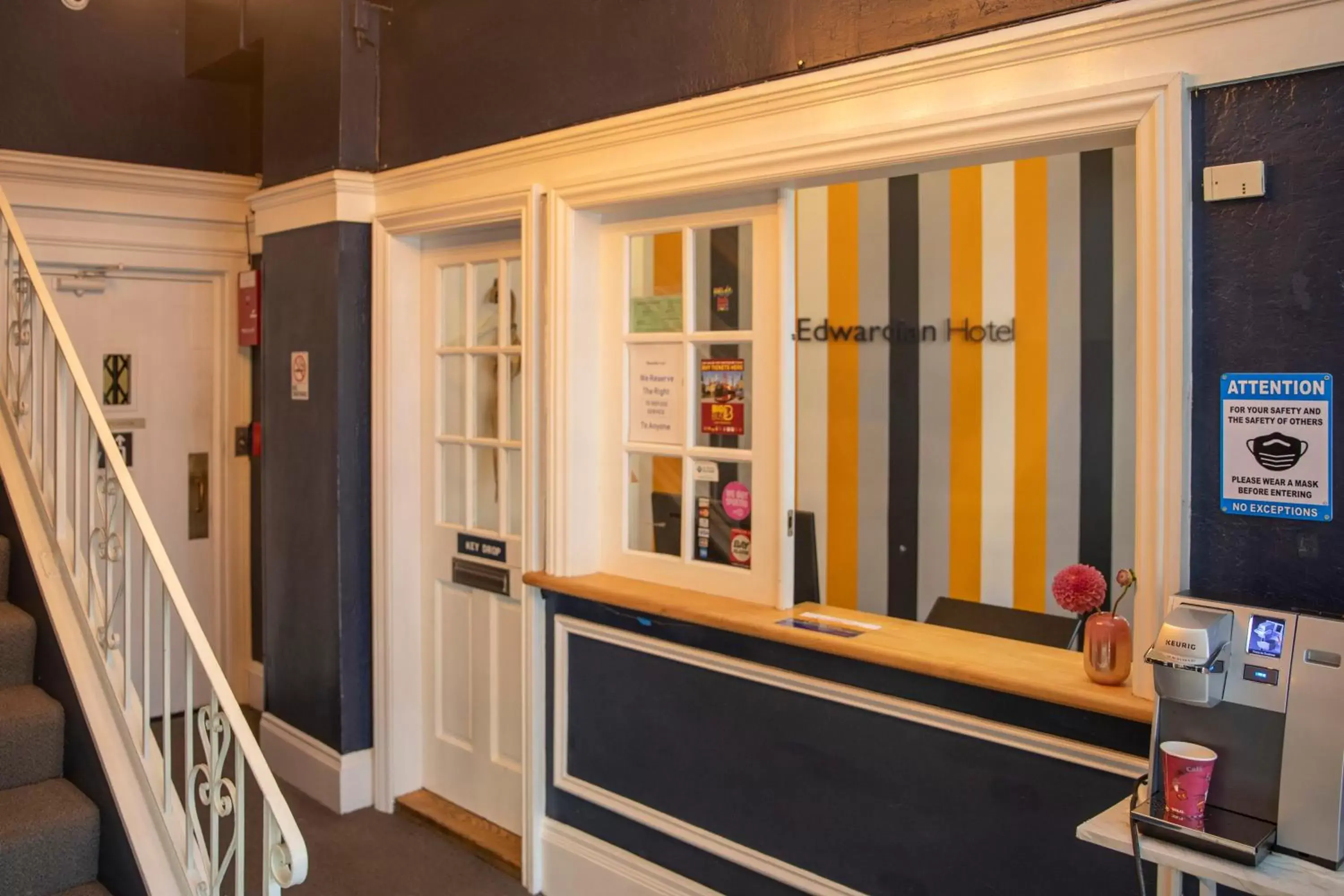 Lobby or reception in Edwardian Hotel