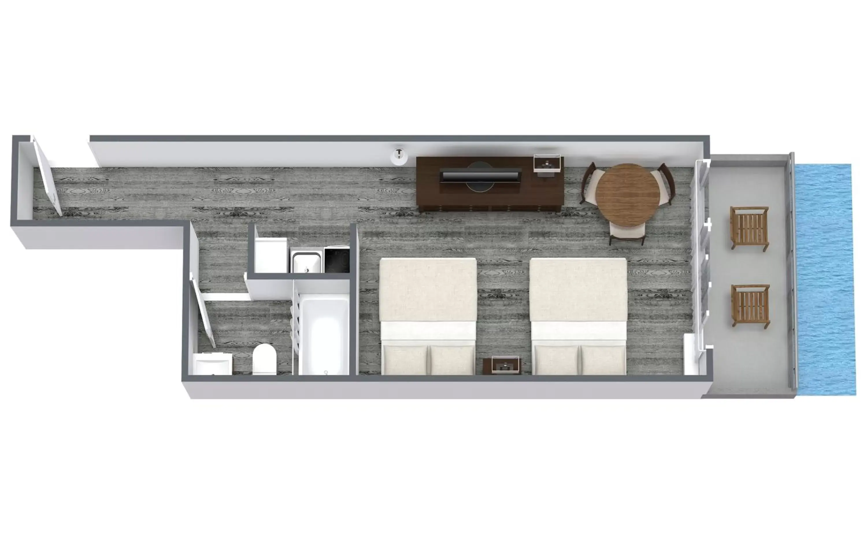 Photo of the whole room, Floor Plan in Compass Cove