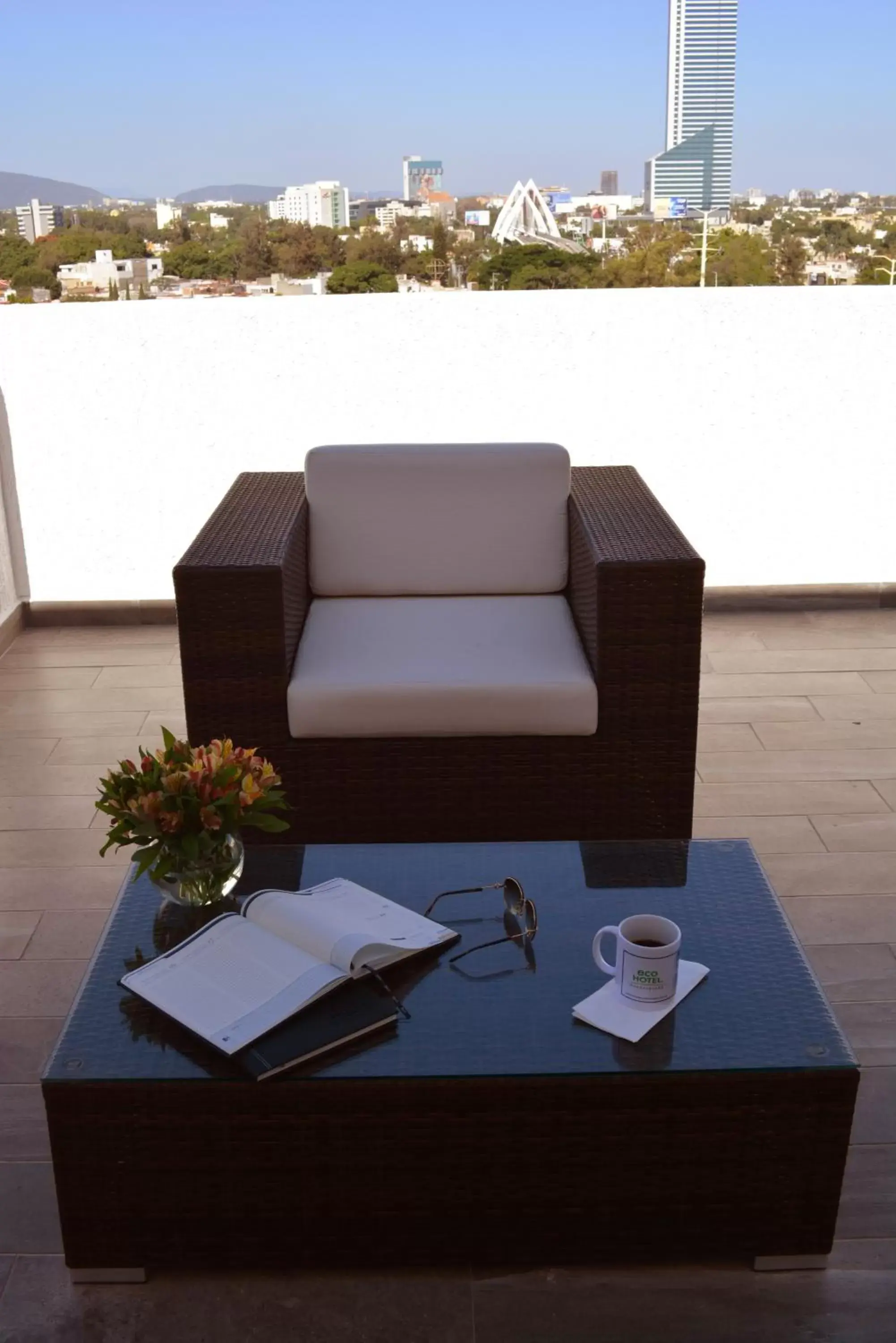 Balcony/Terrace in Eco Hotel Guadalajara Expo