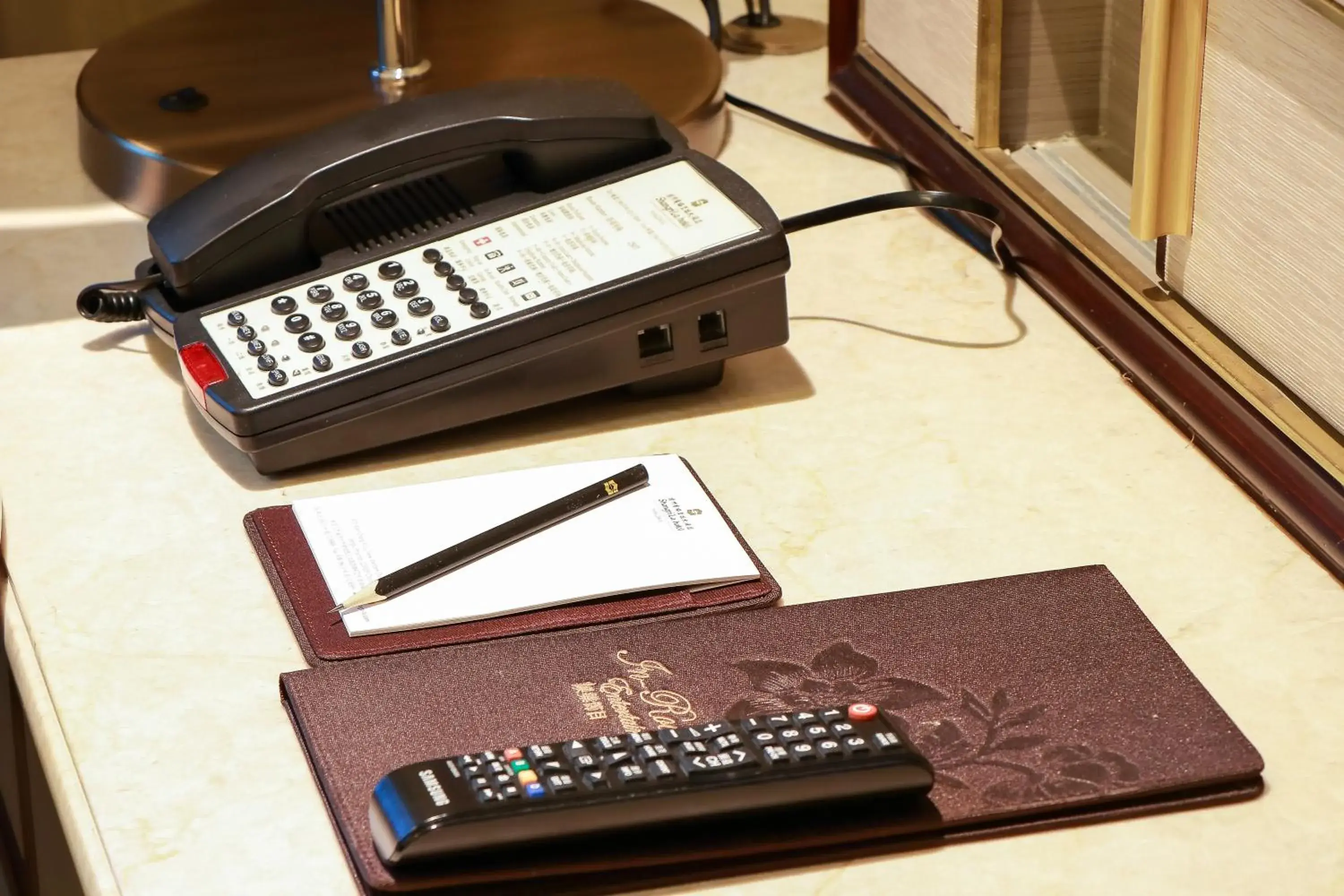 Decorative detail, TV/Entertainment Center in Shangri-La Hotel Yangzhou