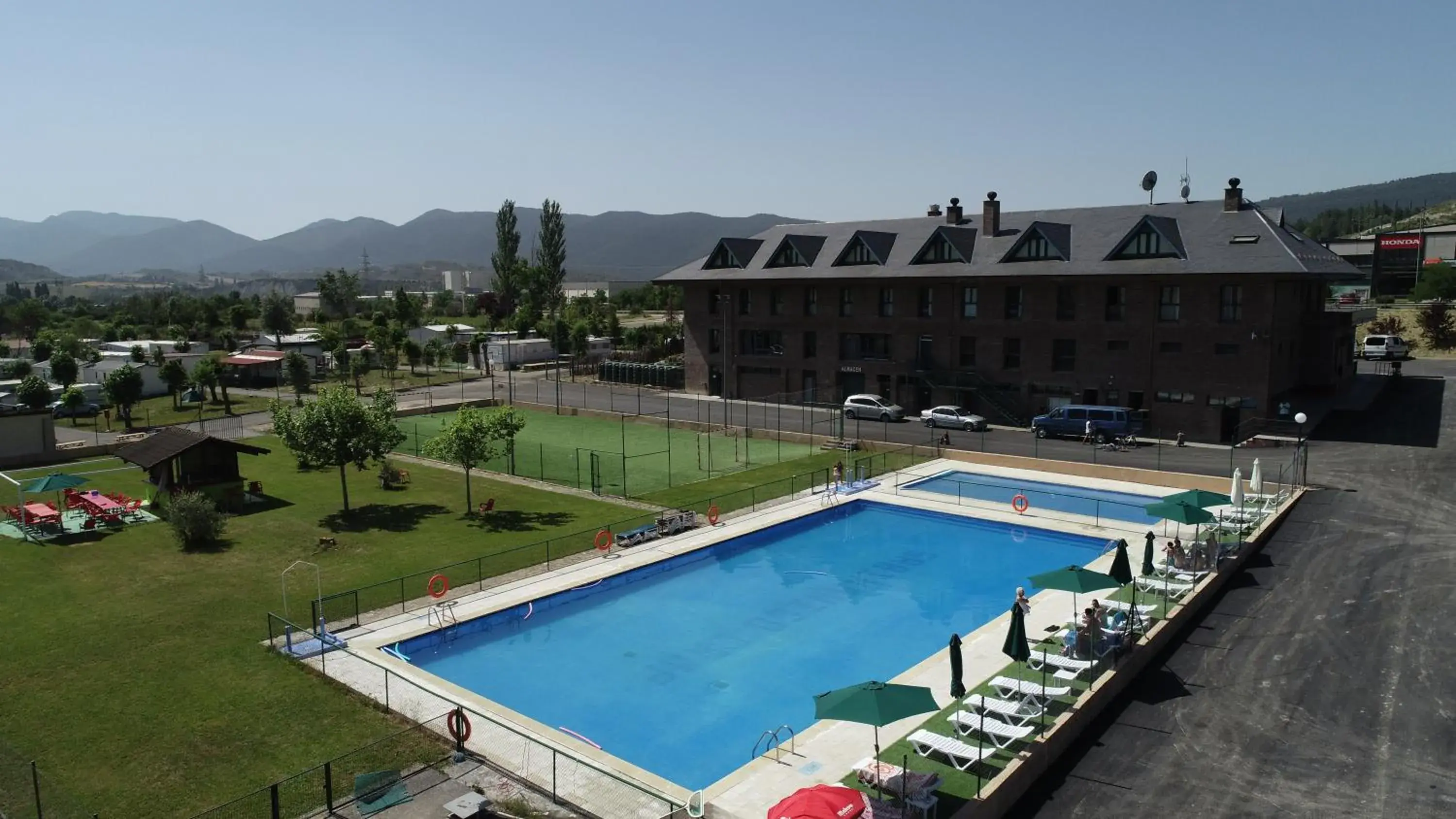 Pool View in Sabiñanigo Camp & Hotel