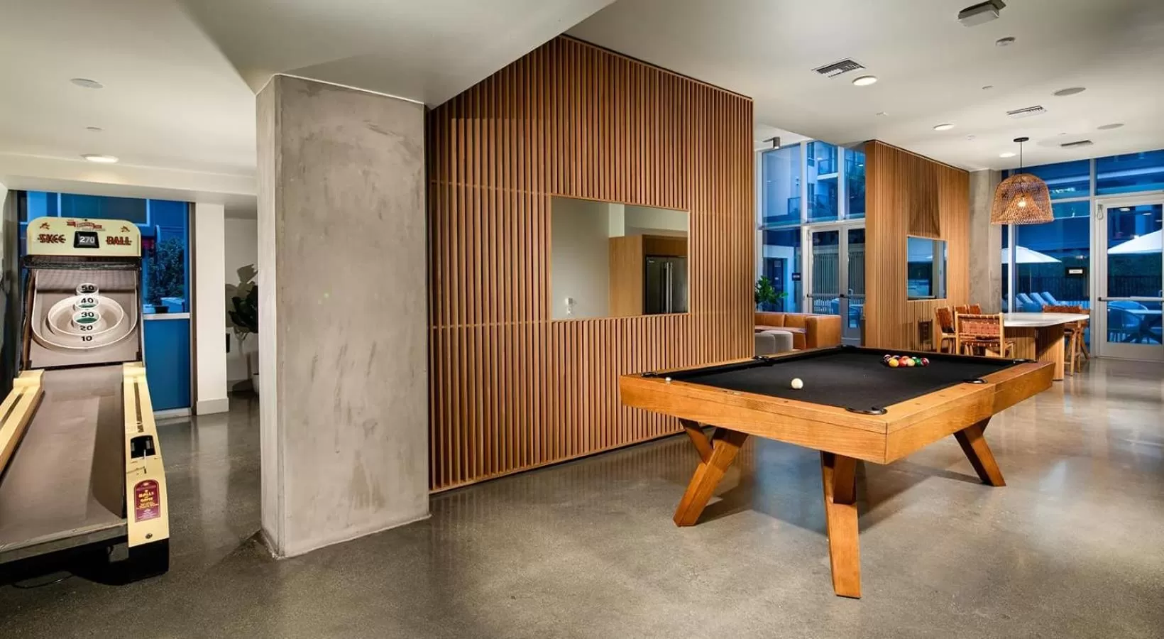 Billiard in Modern Apartment Rentals