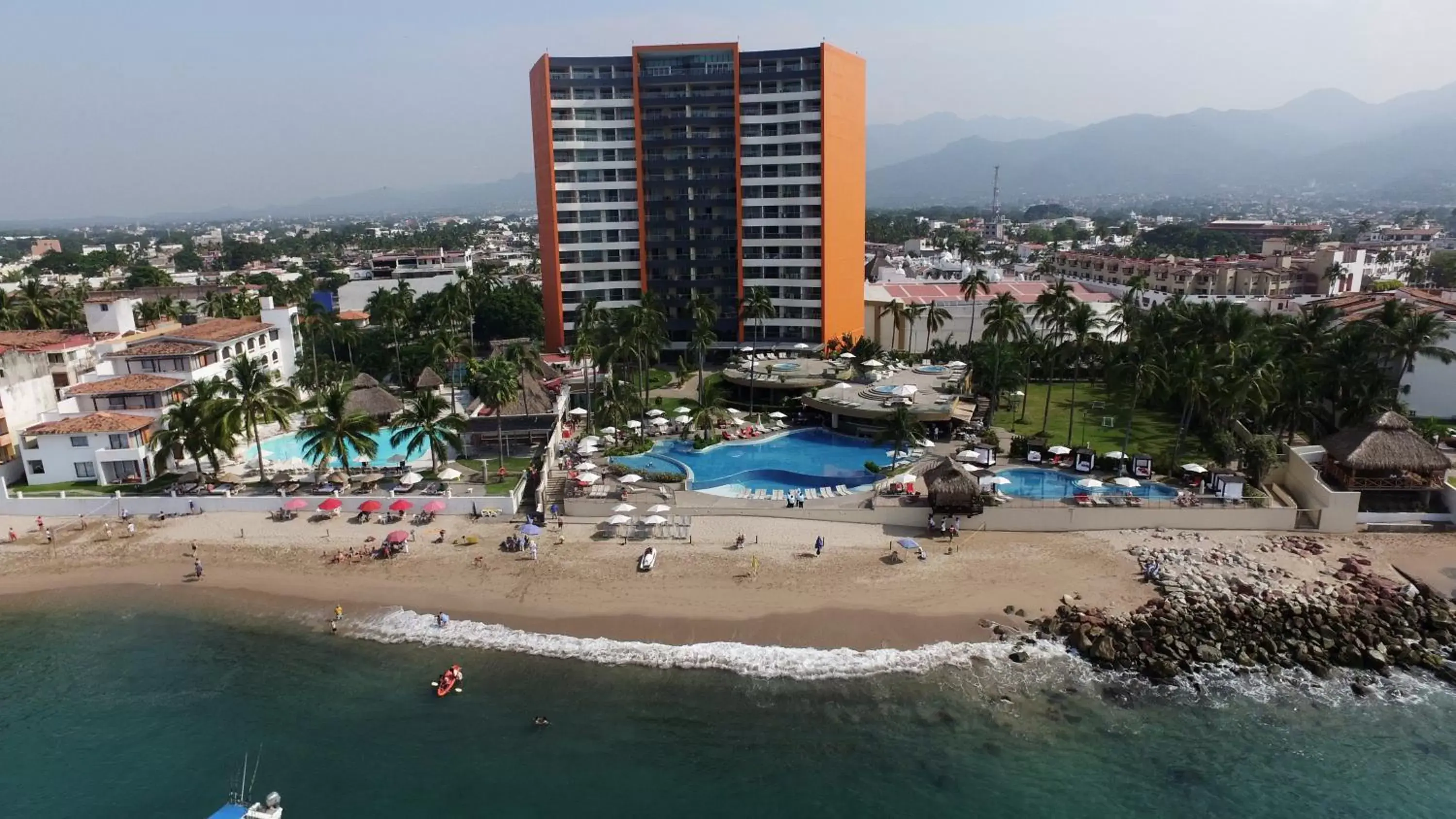 Bird's eye view, Bird's-eye View in Sunset Plaza Beach Resort Puerto Vallarta All Inclusive