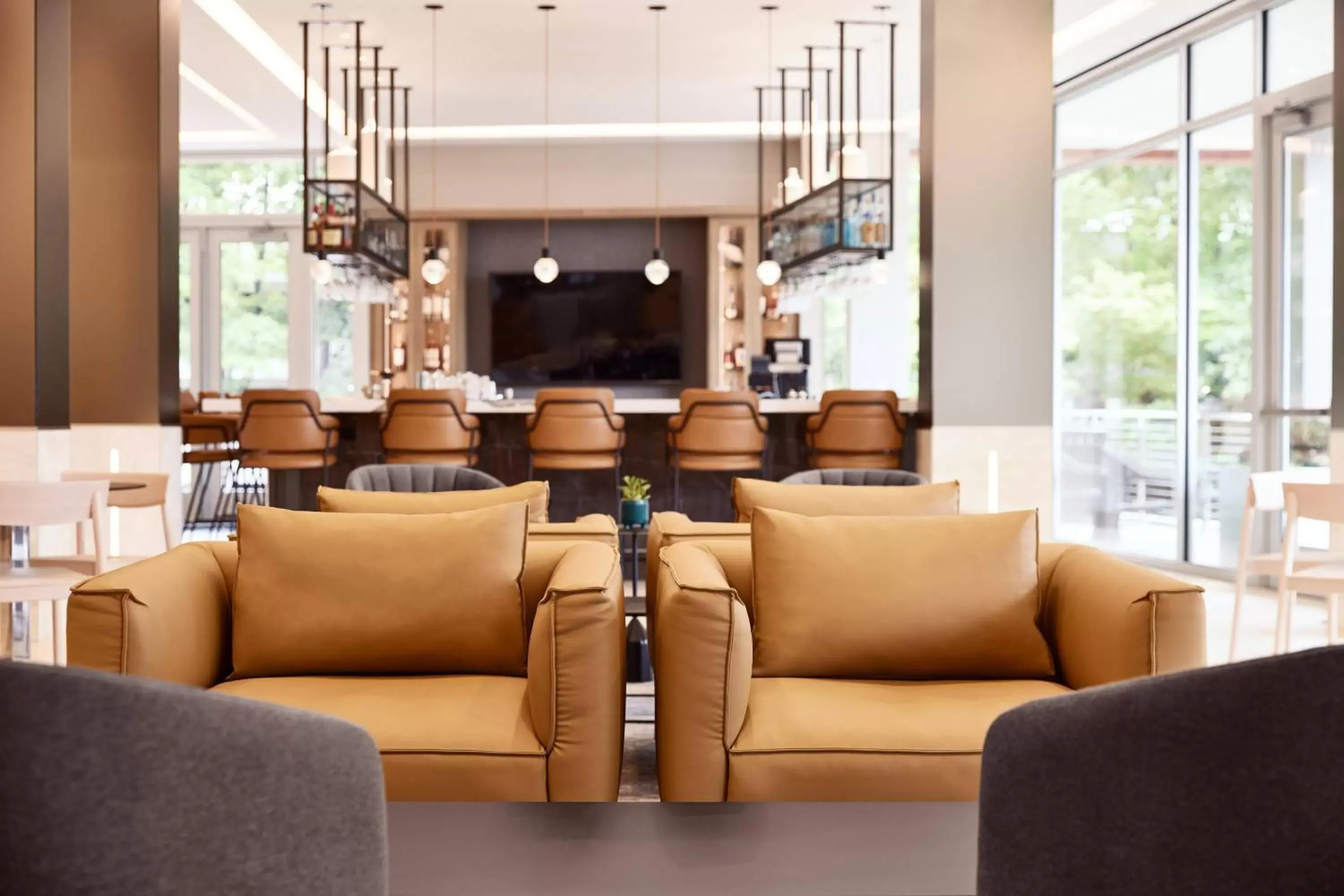 Lobby or reception, Lounge/Bar in AC Hotel by Marriott Atlanta Perimeter
