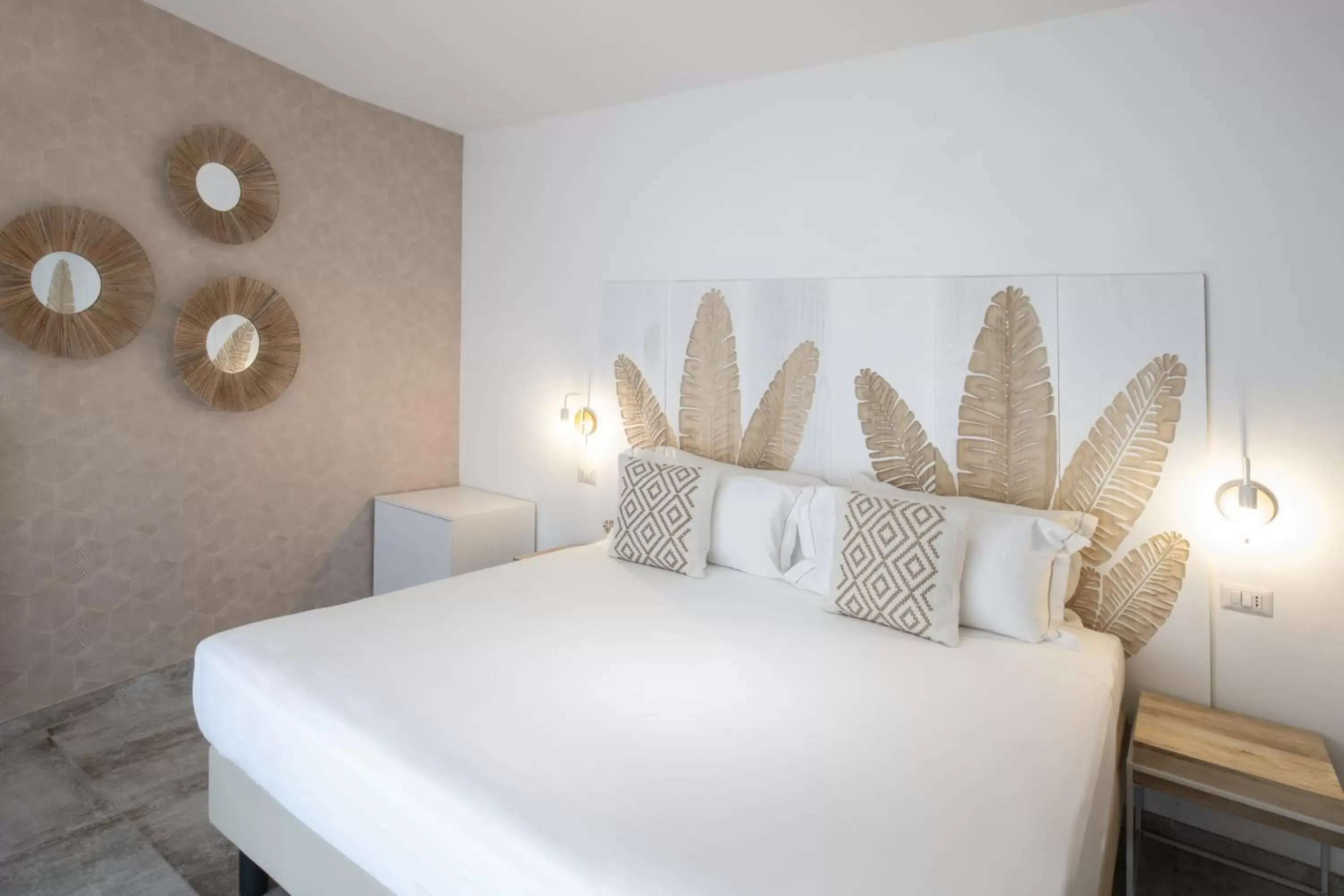 Bed in Hotel Brennero