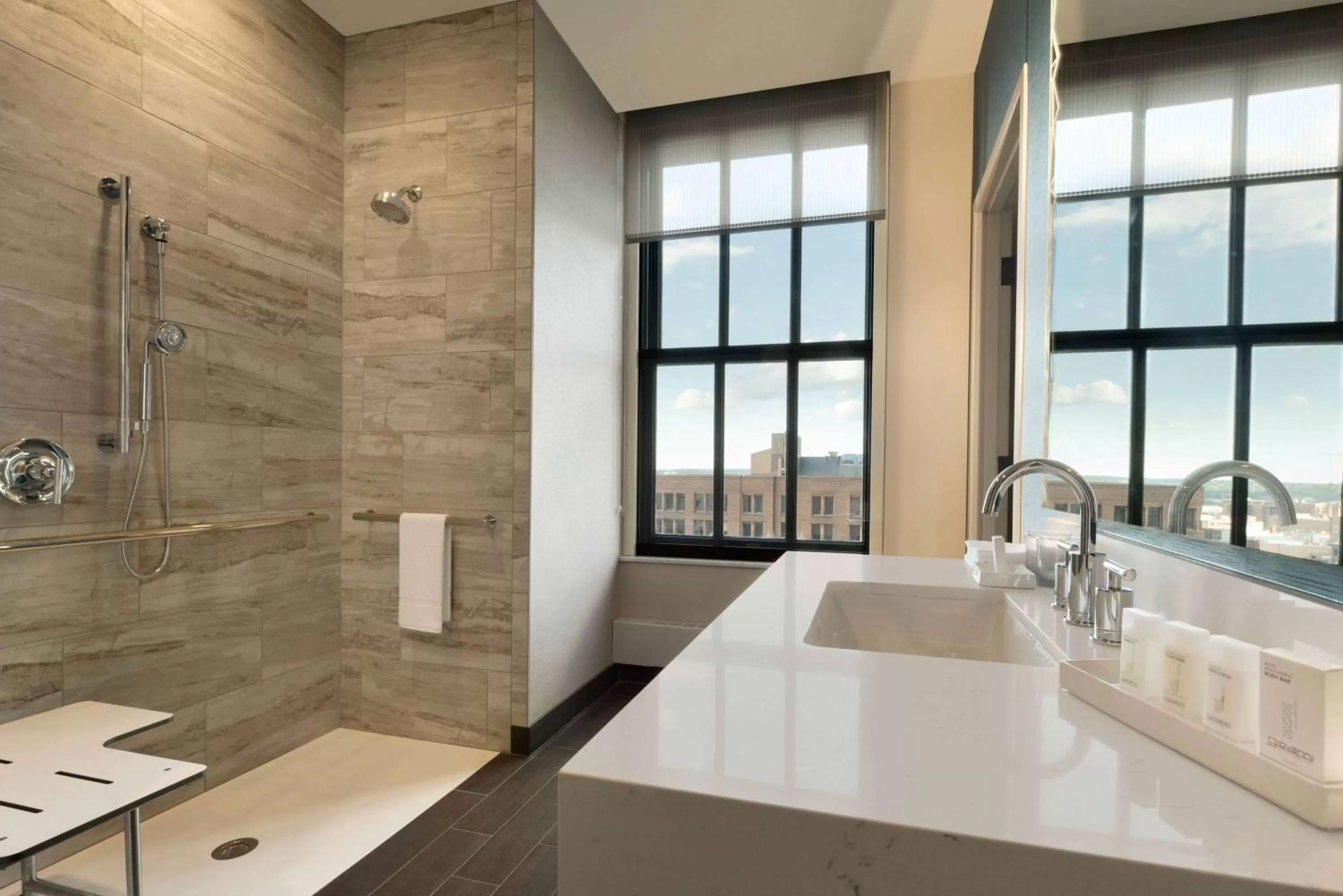 Bathroom in Embassy Suites By Hilton Minneapolis Downtown Hotel