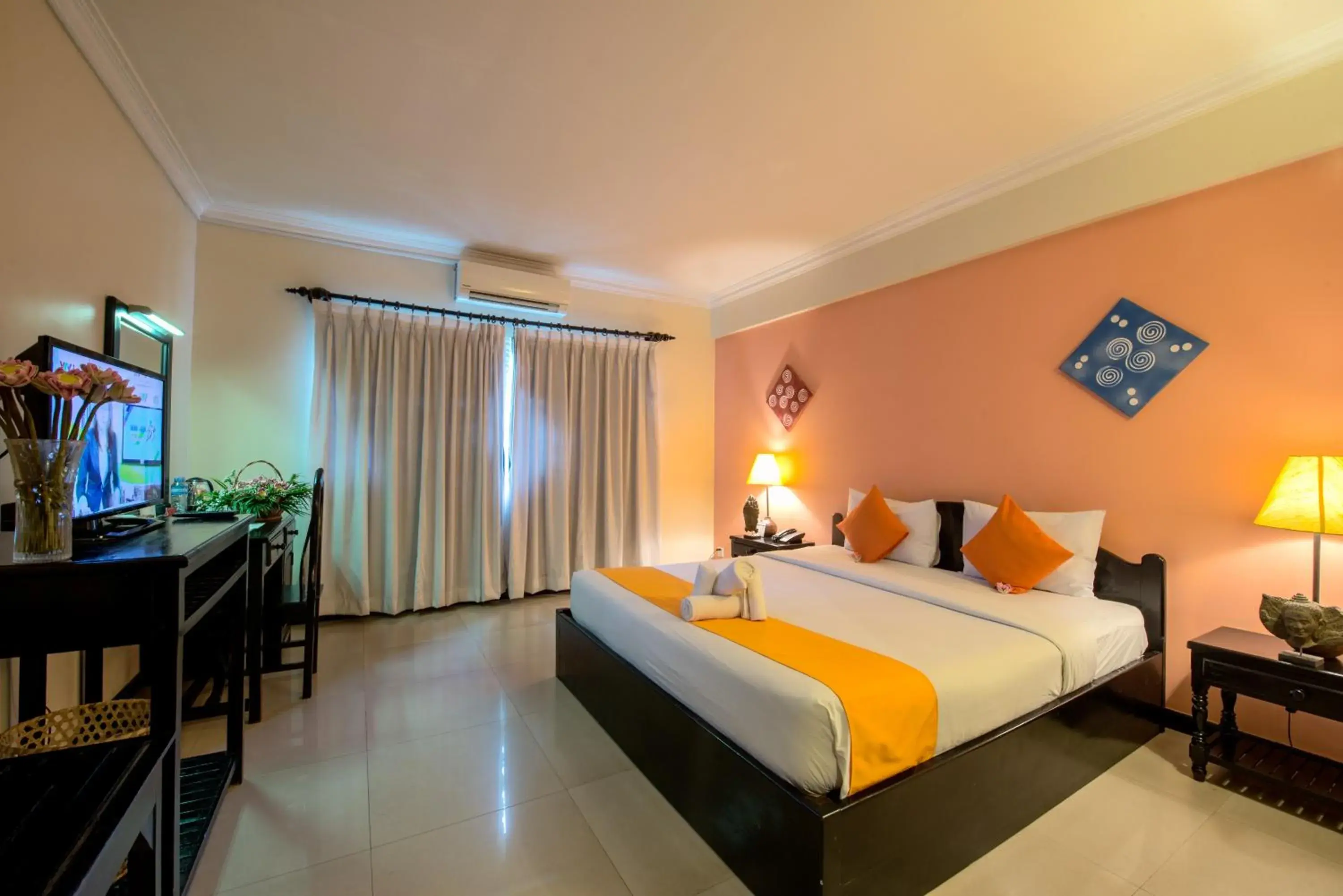 Photo of the whole room, Bed in Angkor Panoramic Boutique Hotel