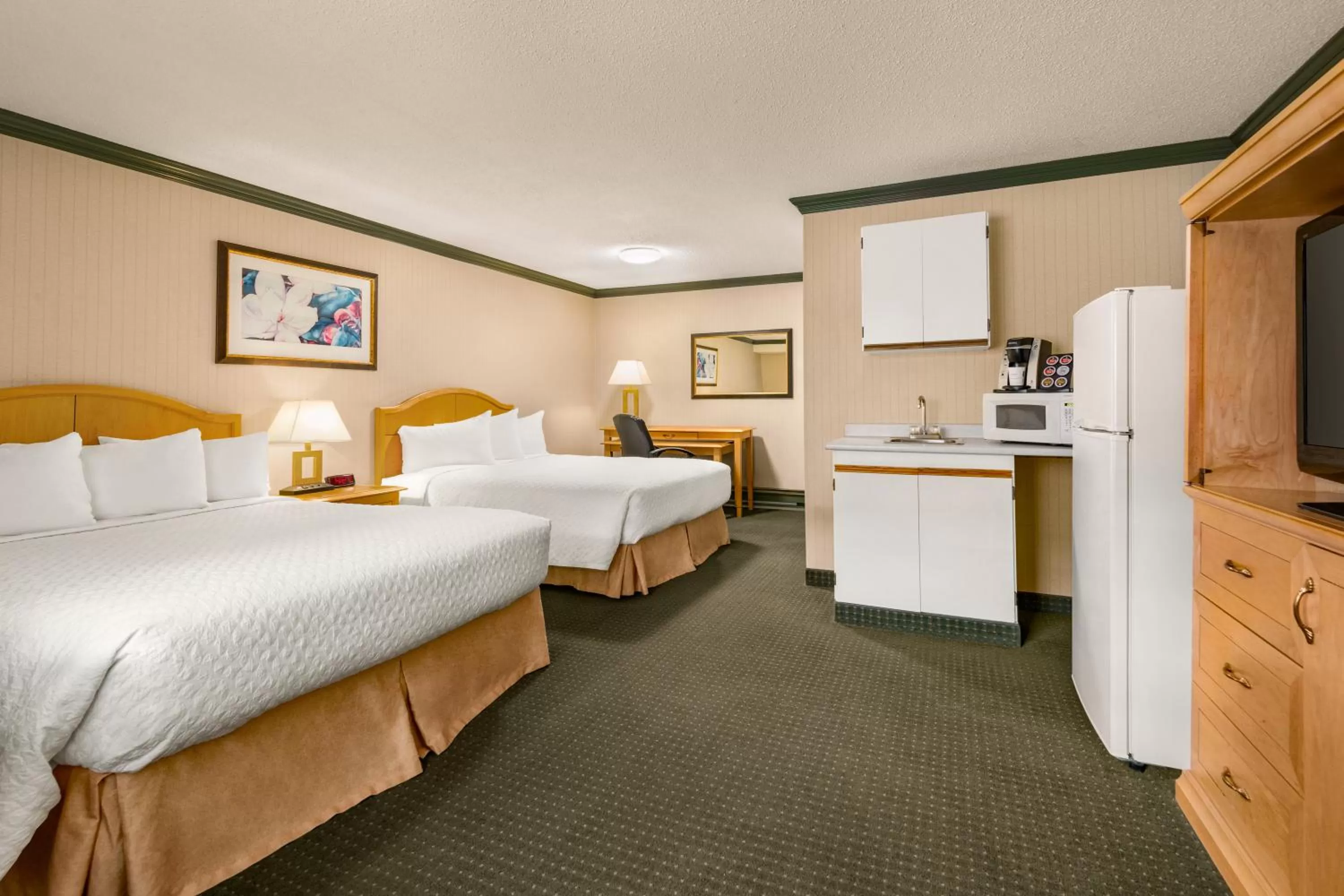 Deluxe Queen Room with Two Queen Beds - Non-Smoking in Travelodge by Wyndham Dawson Creek