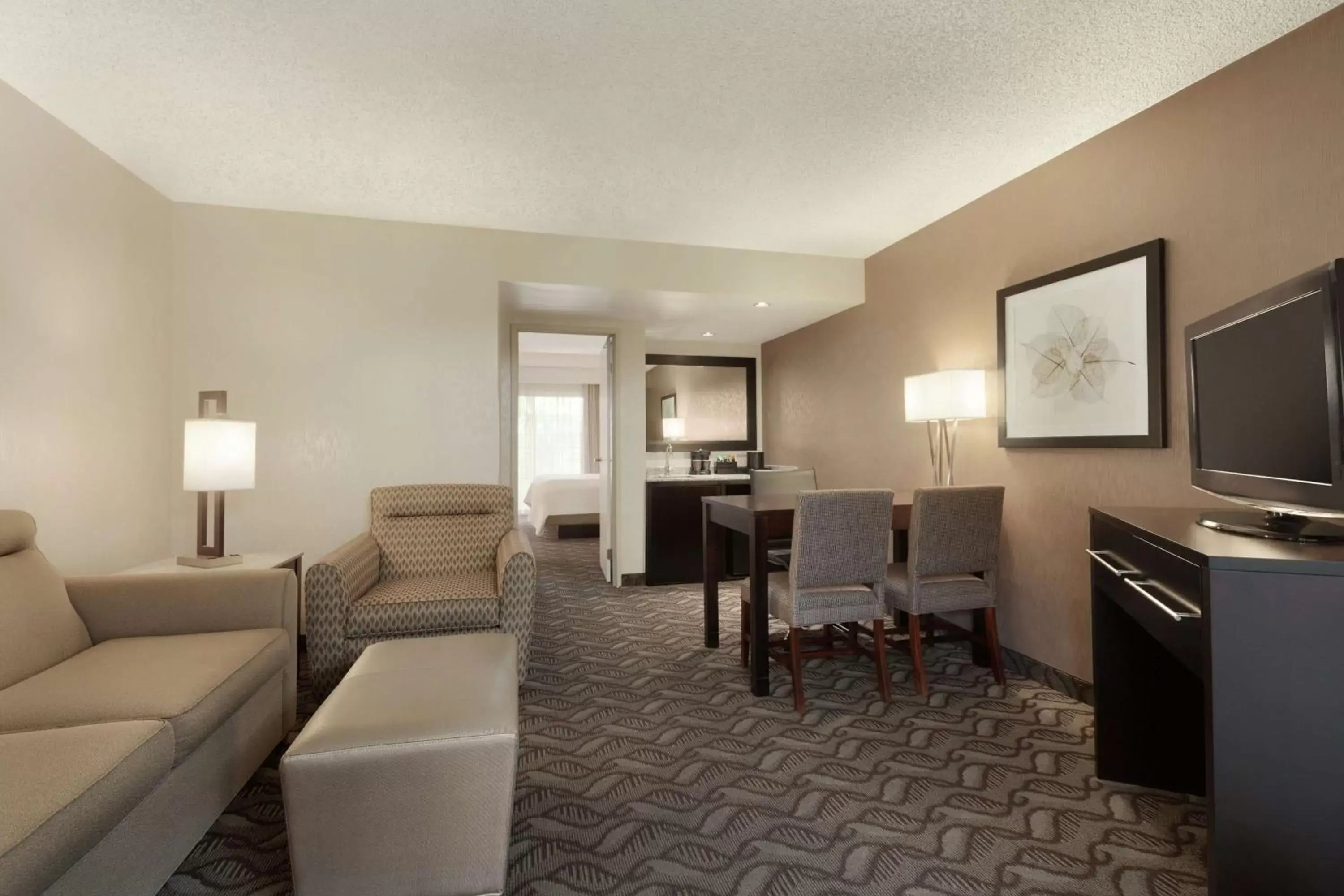 Living room, Seating Area in Embassy Suites by Hilton Arcadia-Pasadena Area