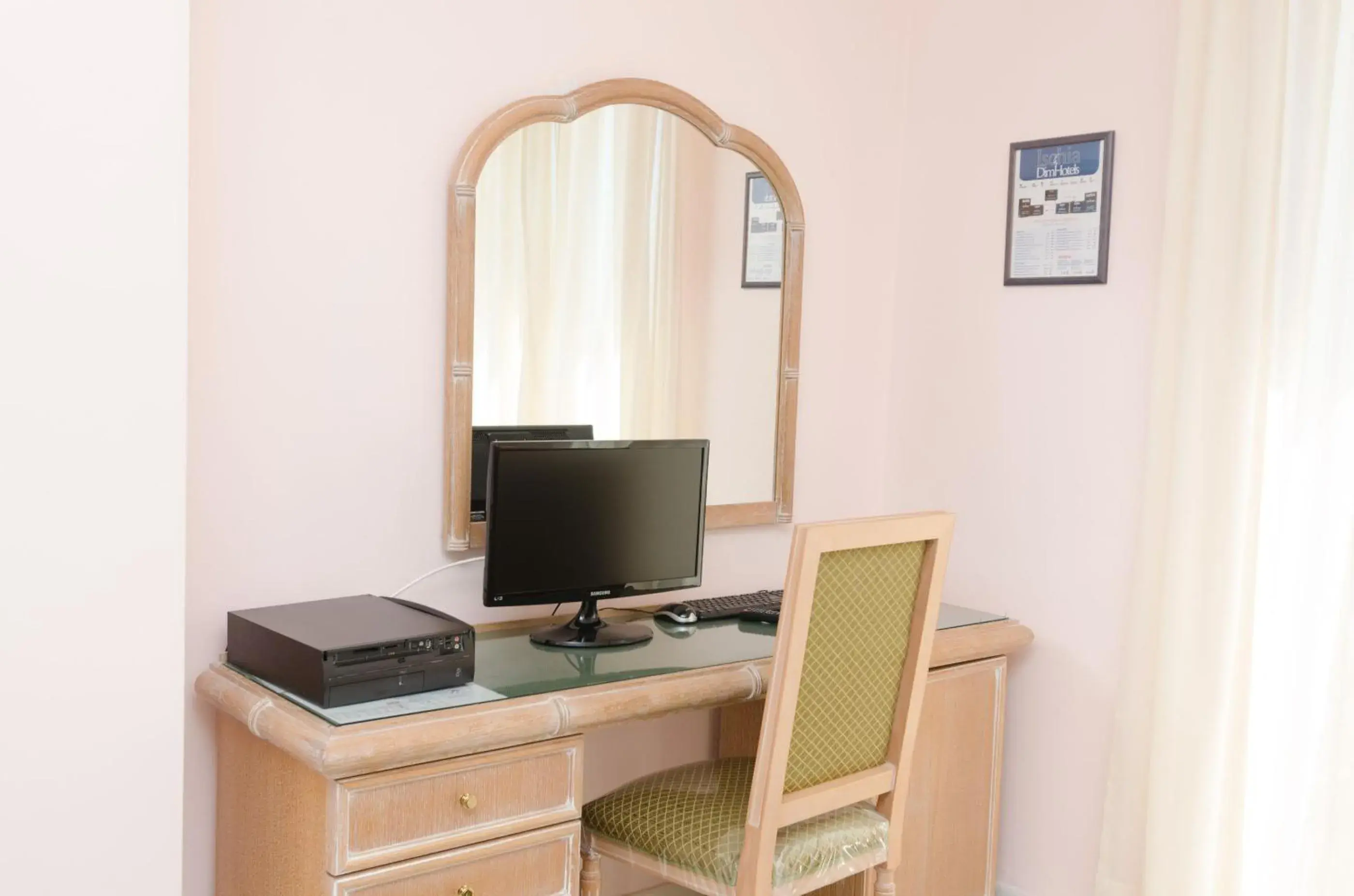 Decorative detail, TV/Entertainment Center in Hotel Terme Saint Raphael