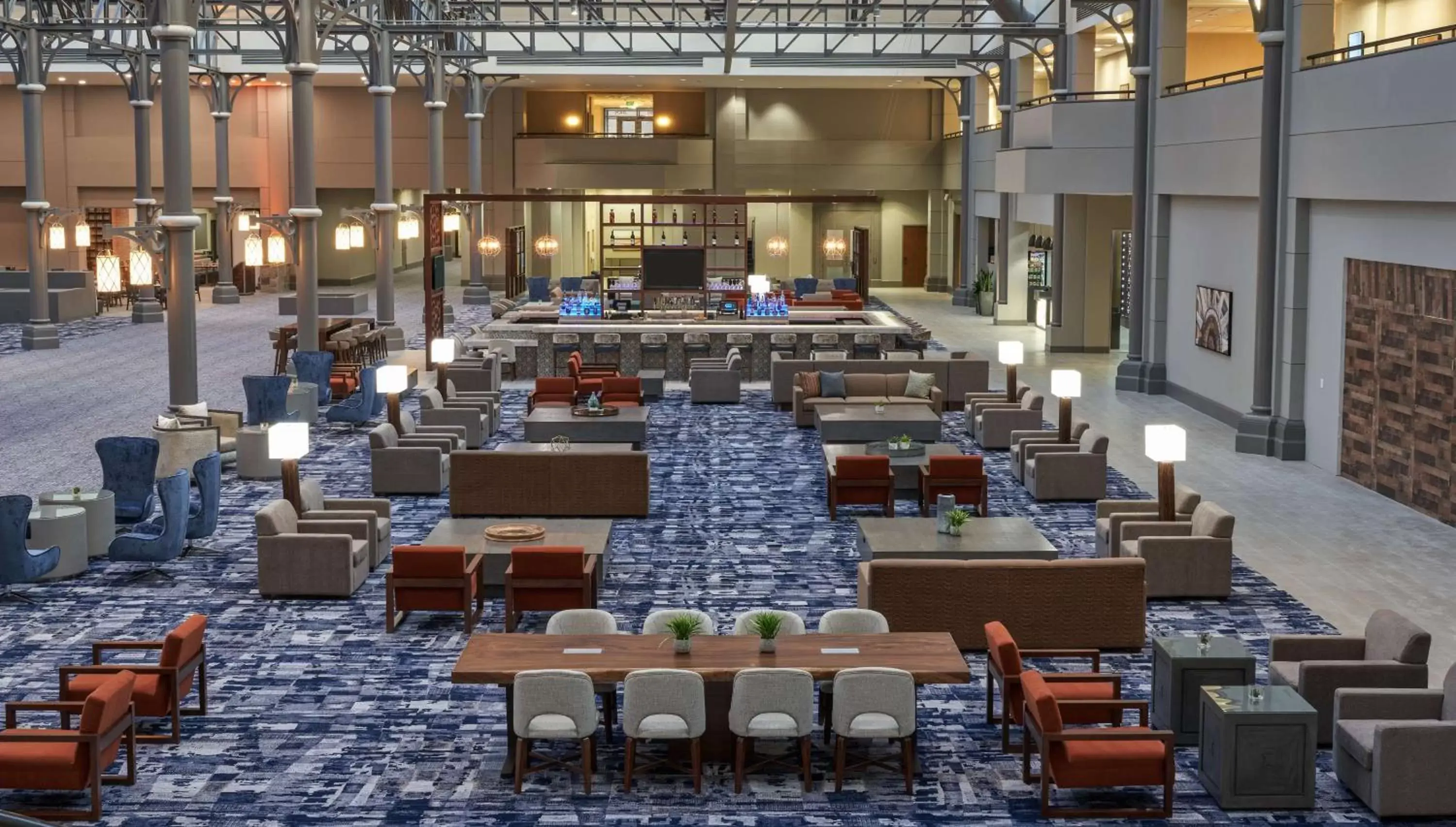Lobby or reception, Restaurant/Places to Eat in Hilton Houston North
