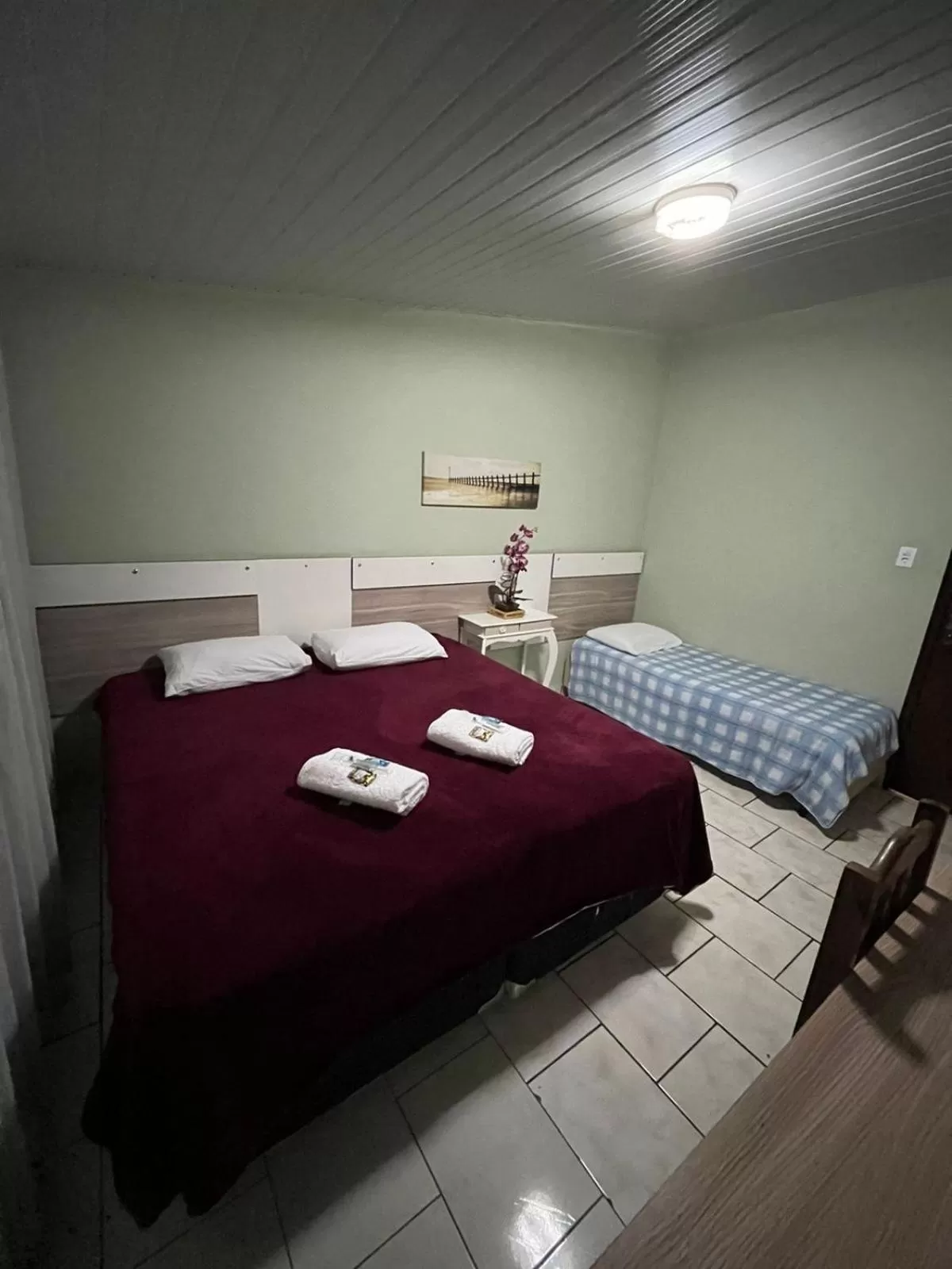 Bed in Hotel Vitória