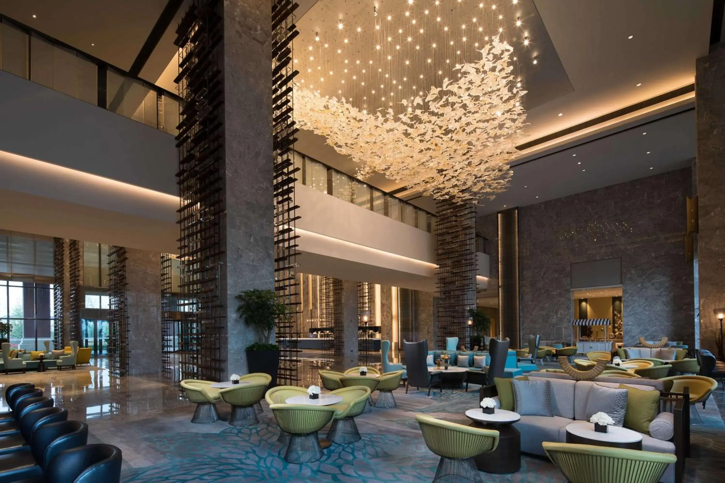 Lobby or reception in Doubletree By Hilton Qingdao Oriental Movie Metropolis Lobby or reception in Doubletree By Hilton Qingdao Oriental Movie Metropolis