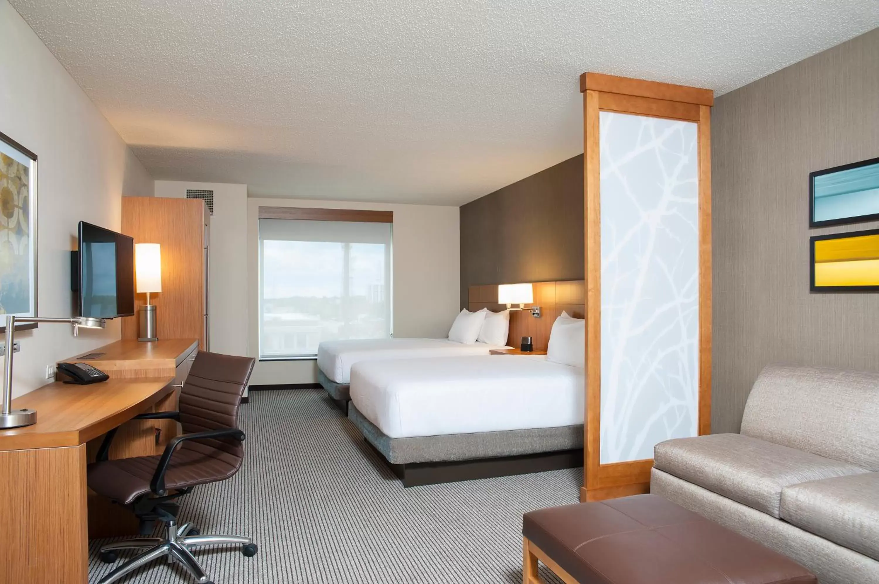 Queen Room with Two Queen Beds and Sofa Bed in Hyatt Place Champaign/Urbana
