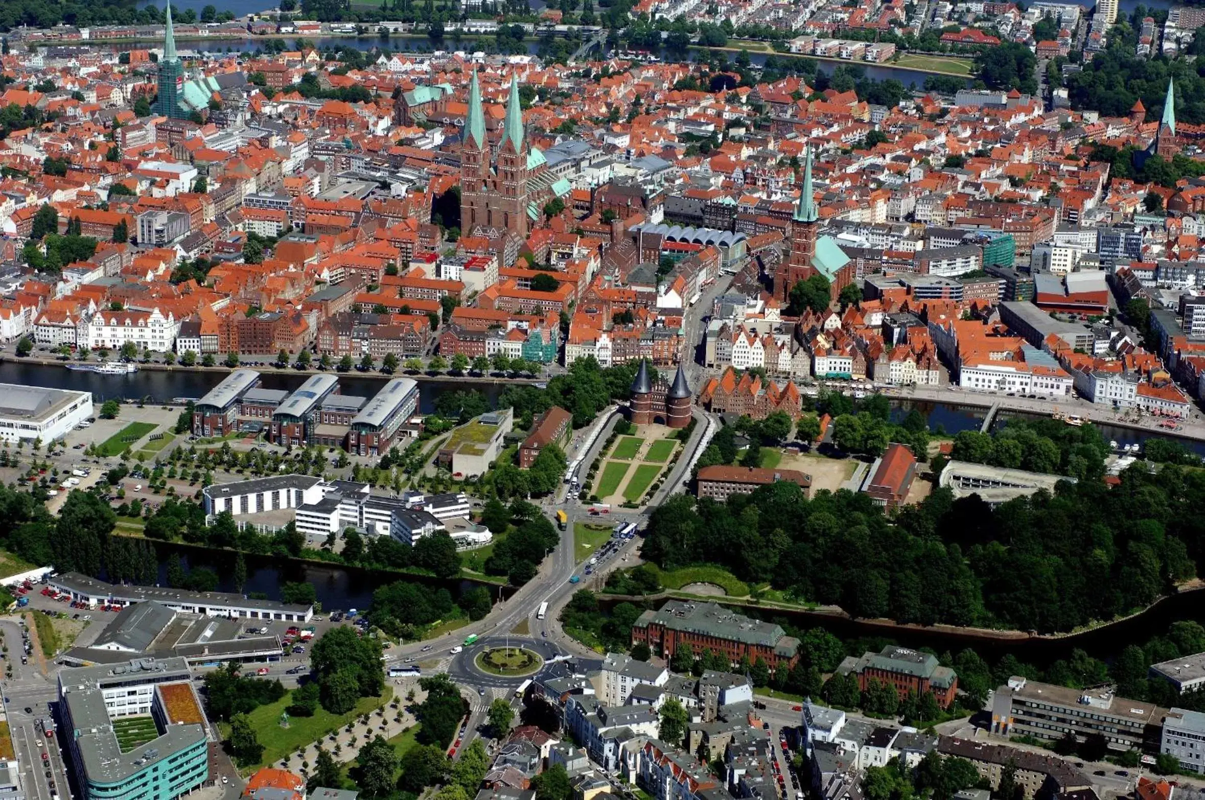 Bird's eye view, Bird's-eye View in Park Inn by Radisson Lübeck