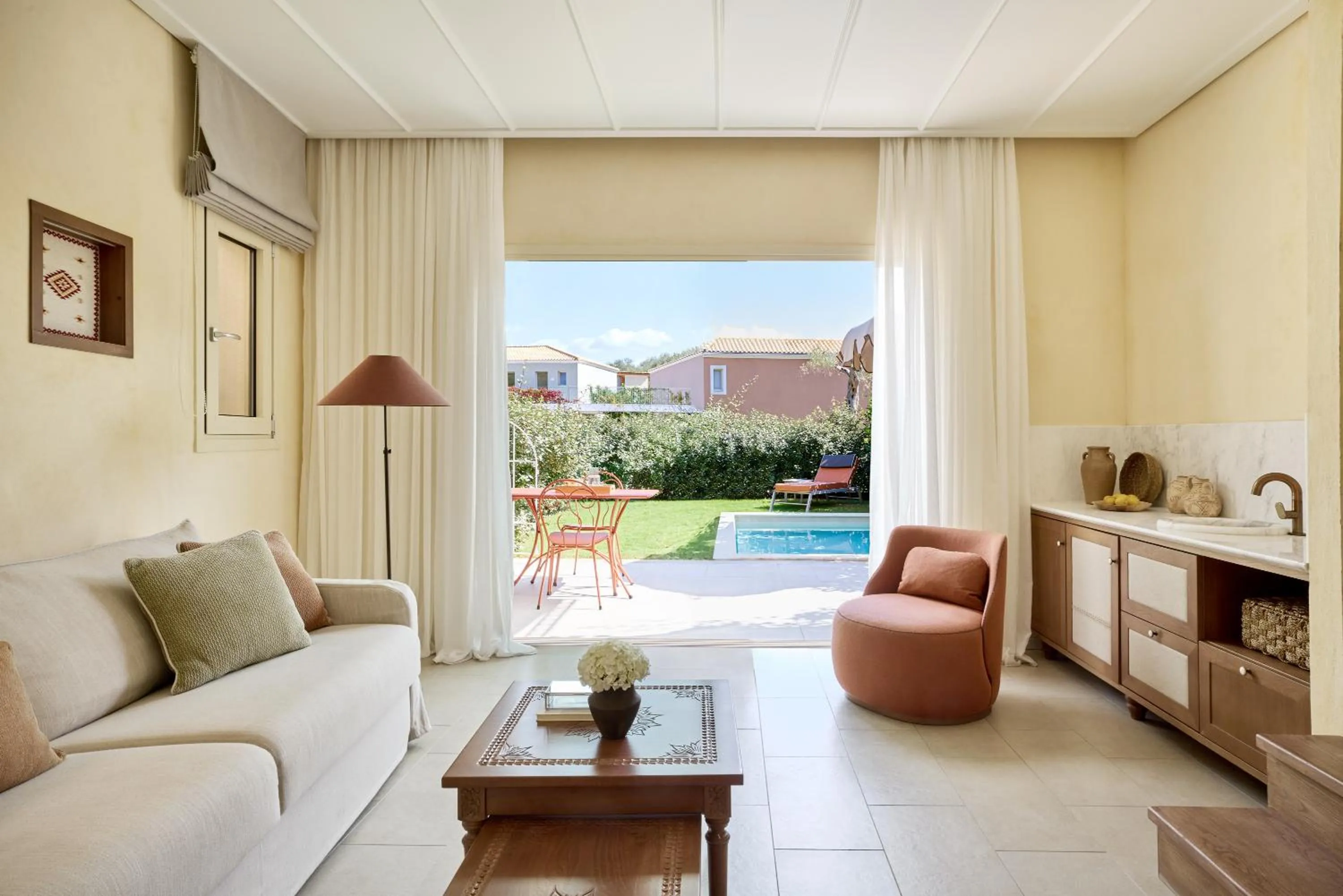 Seating area in Parga Beach Resort