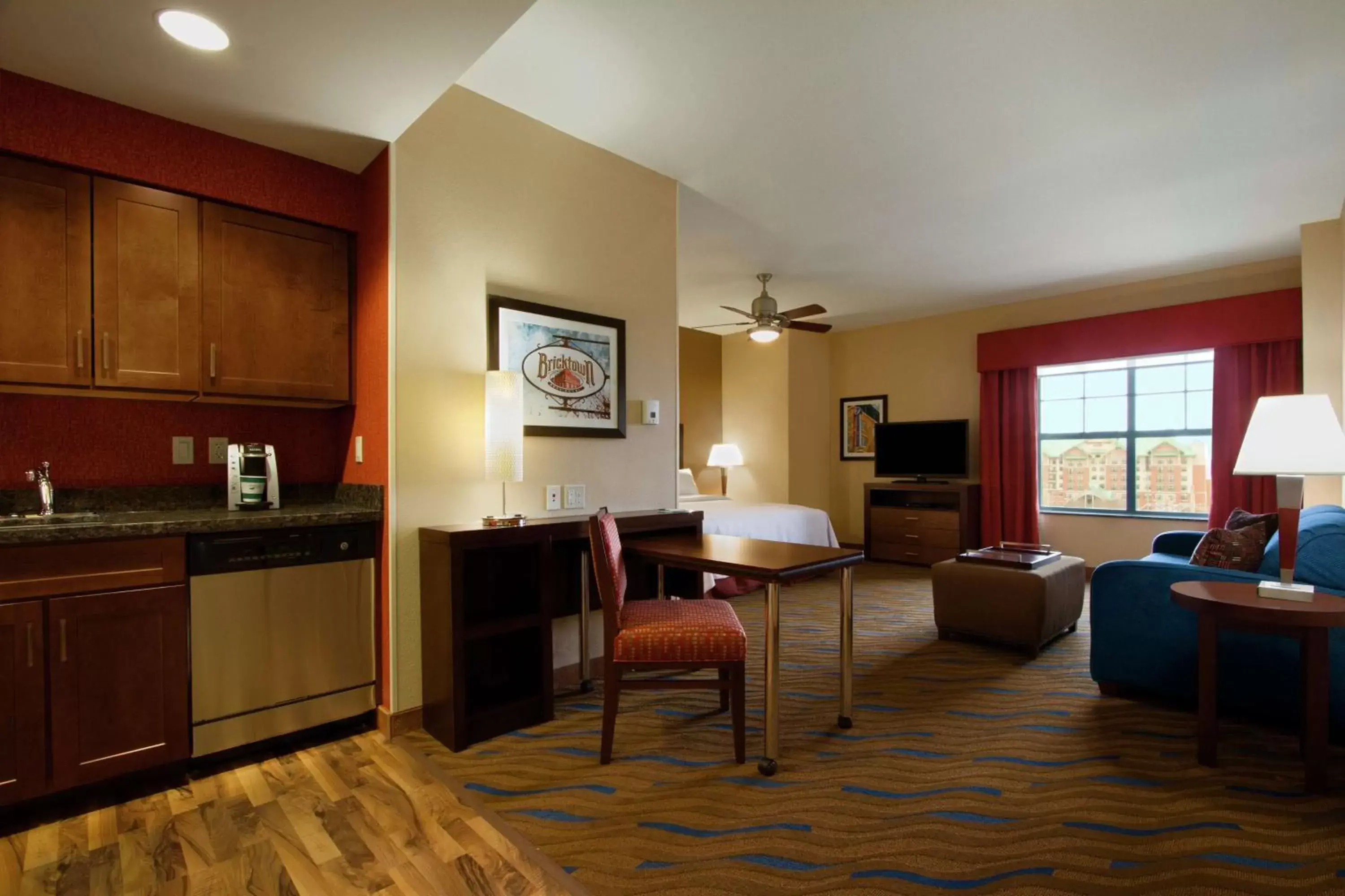 Bedroom, Seating Area in Homewood Suites by Hilton Oklahoma City-Bricktown