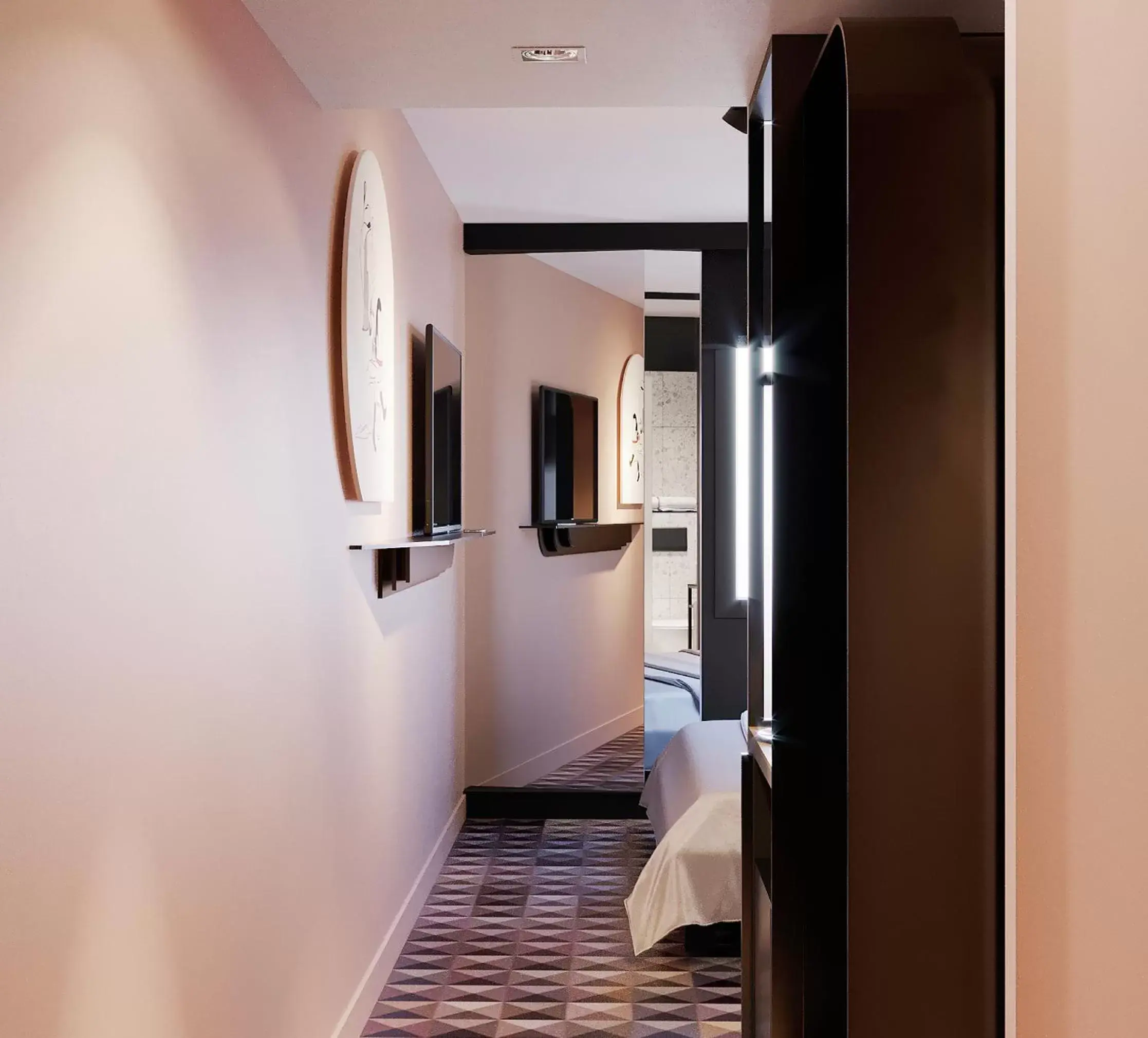 Bedroom, Bathroom in TRIBE Paris Batignolles