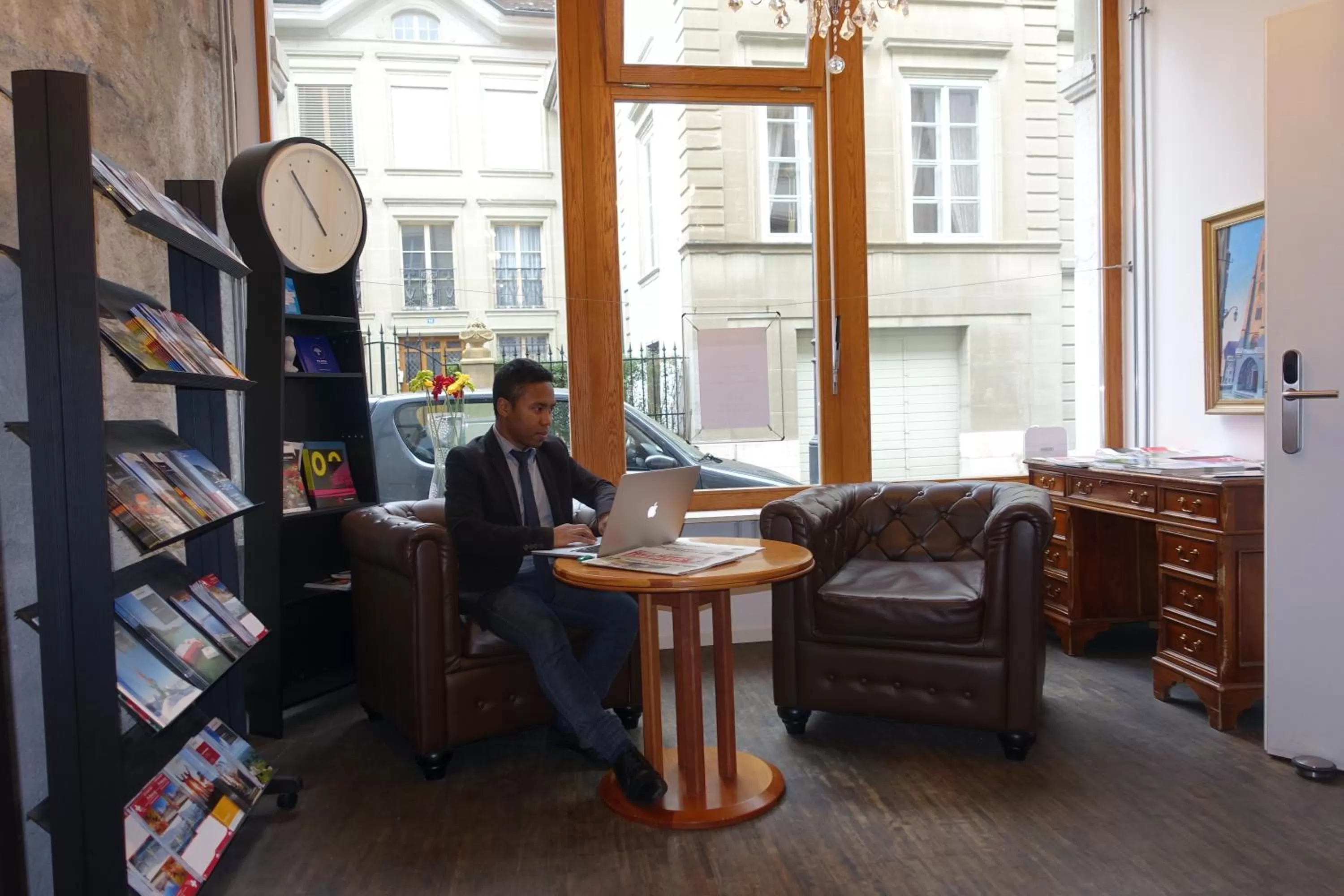 Lobby or reception in Aparthotel Hine Adon Fribourg