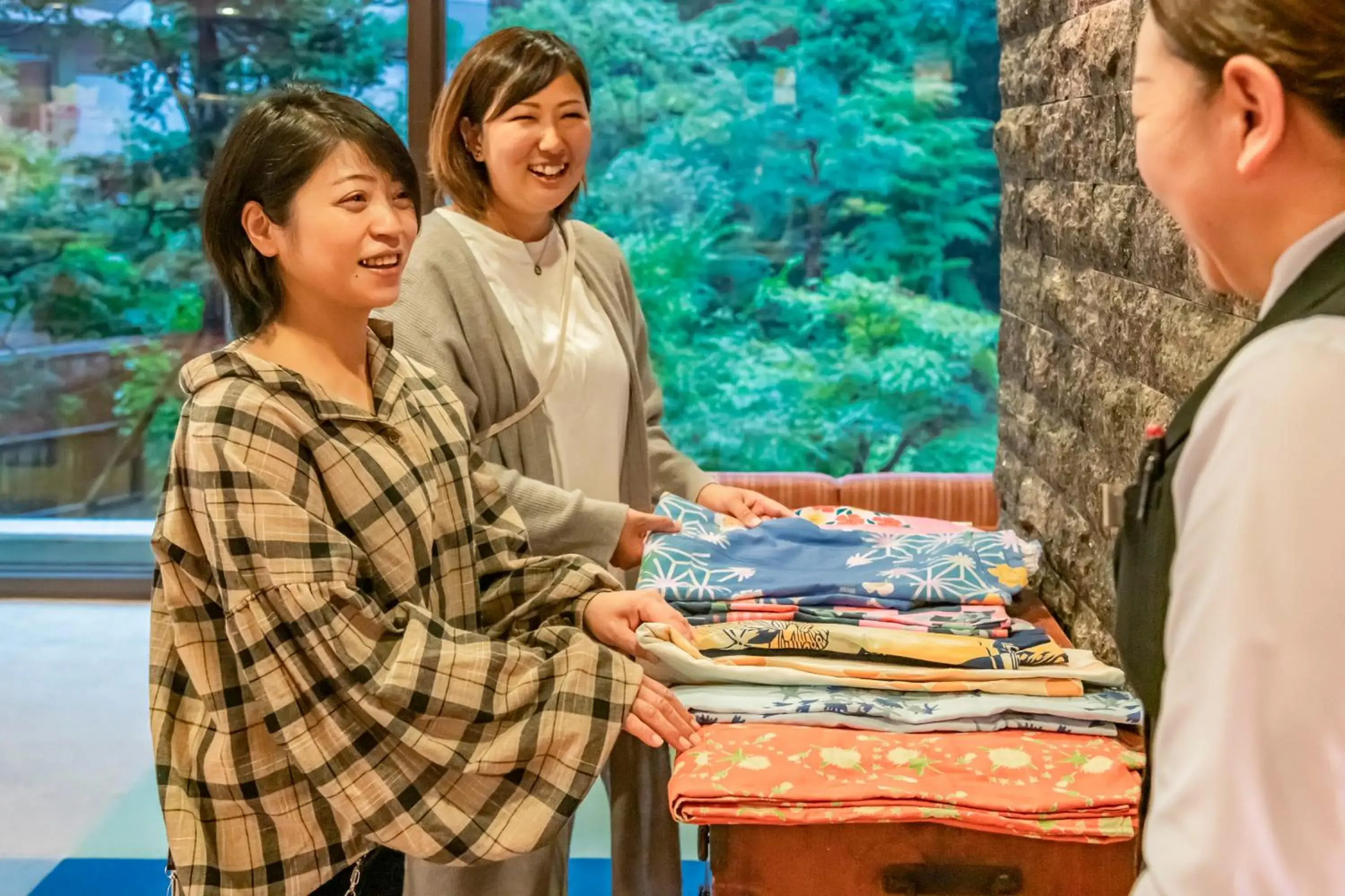 Lobby or reception in Senkeien Tsukioka Hotel Lobby or reception in Senkeien Tsukioka Hotel