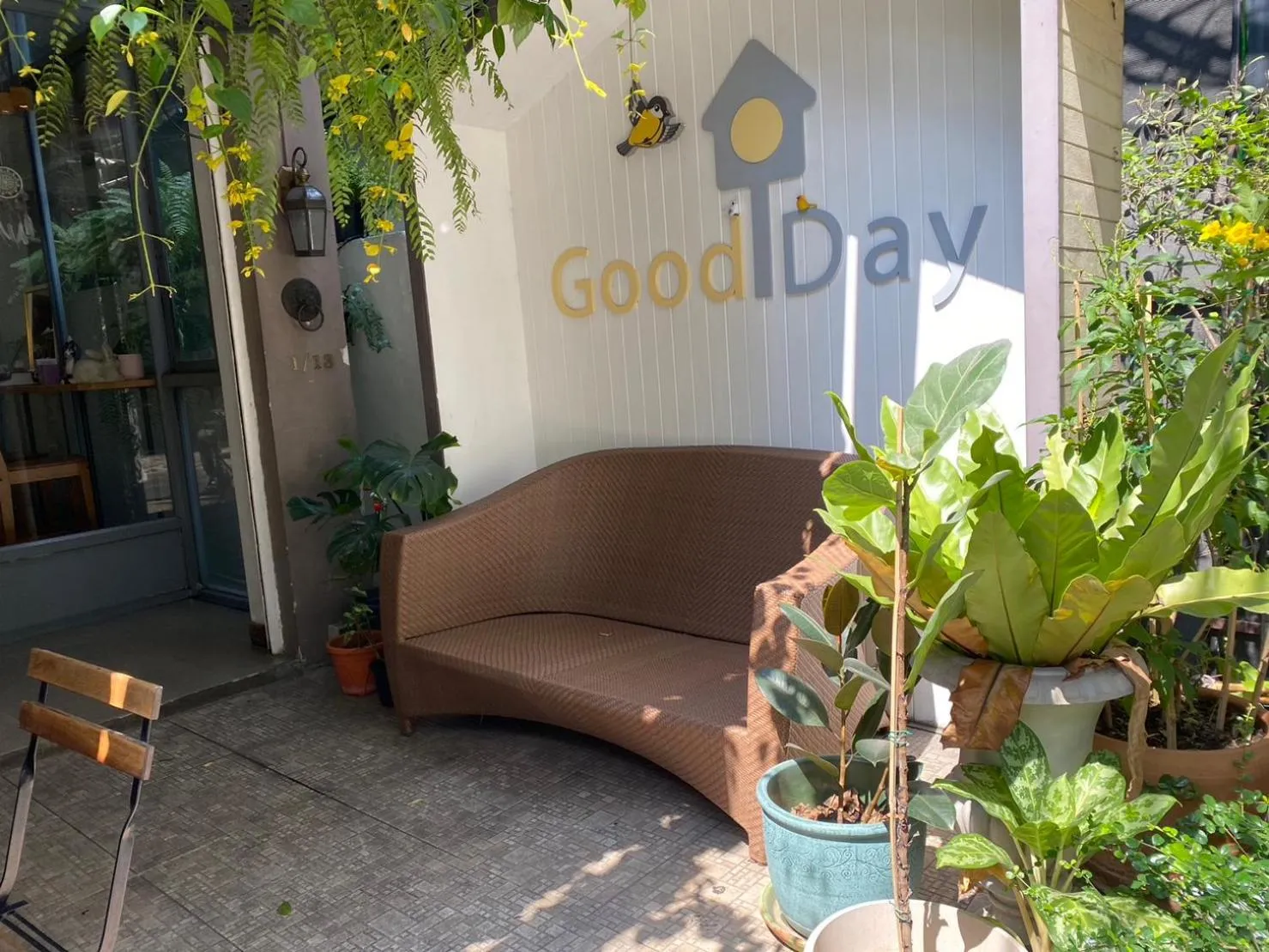 Garden in Good Day Hostel