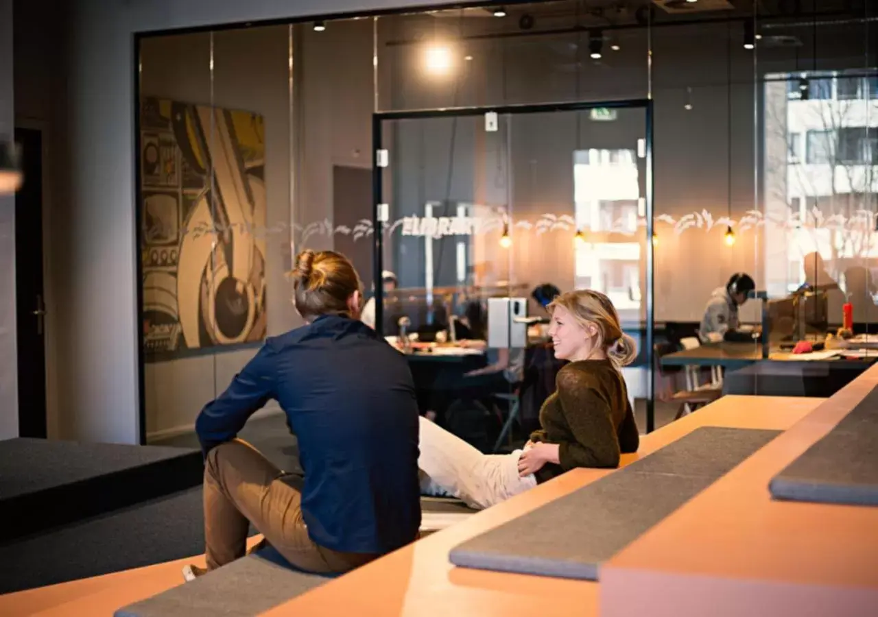 Lobby or reception in The Social Hub Rotterdam